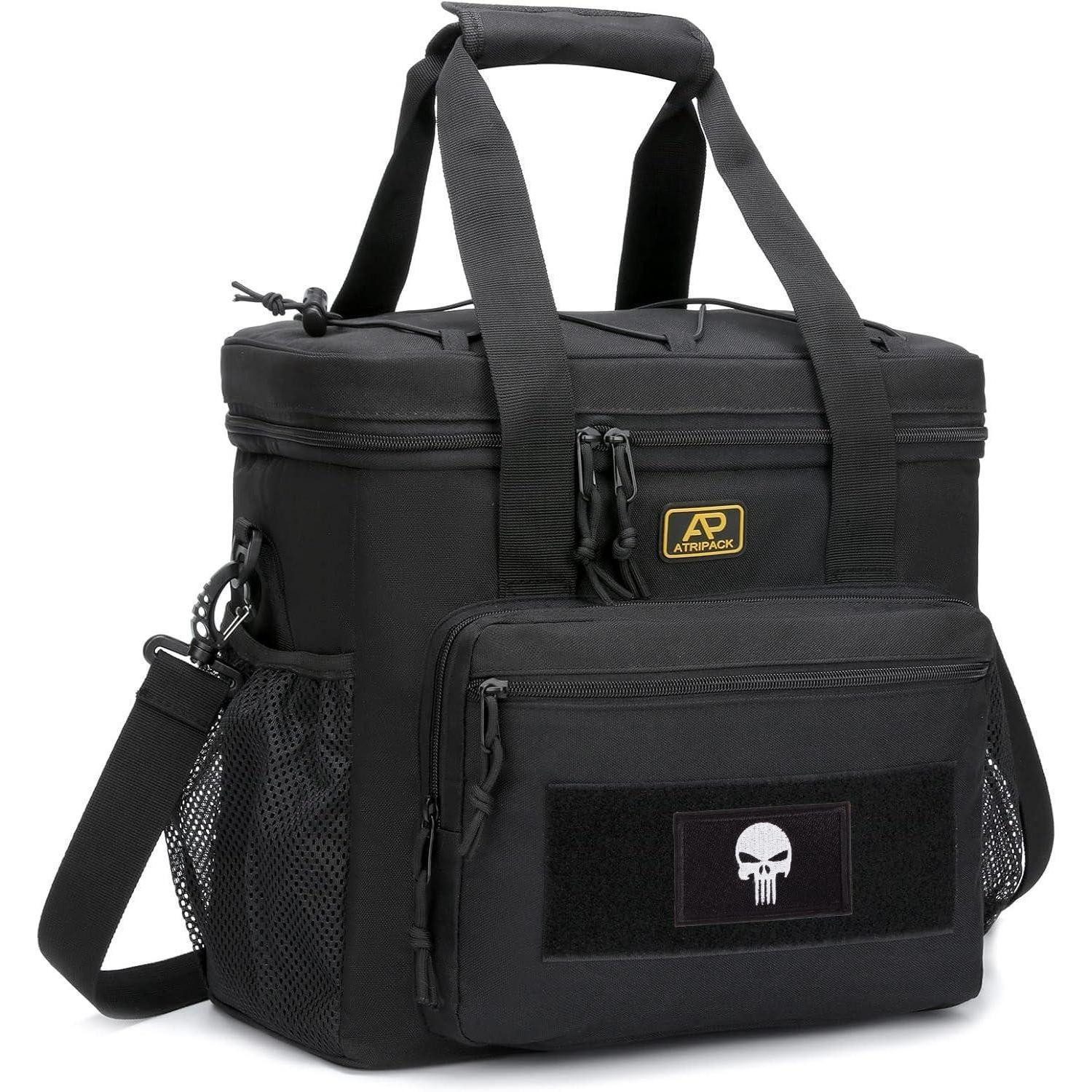 Kühltasche Lunchbox taktisch isoliert auslaufsicher MOLLE Herren Schwarz