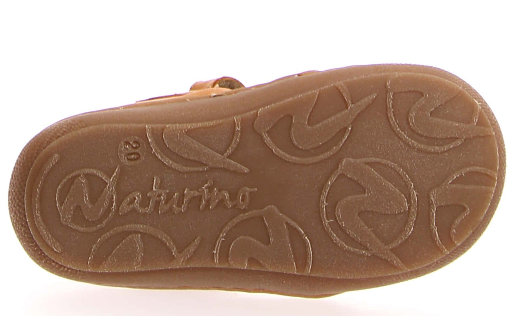 Naturino Naturino Puffy Baby 0G05 Lauflernschuhe Klett Gelb Leder Sandalen Sandalette