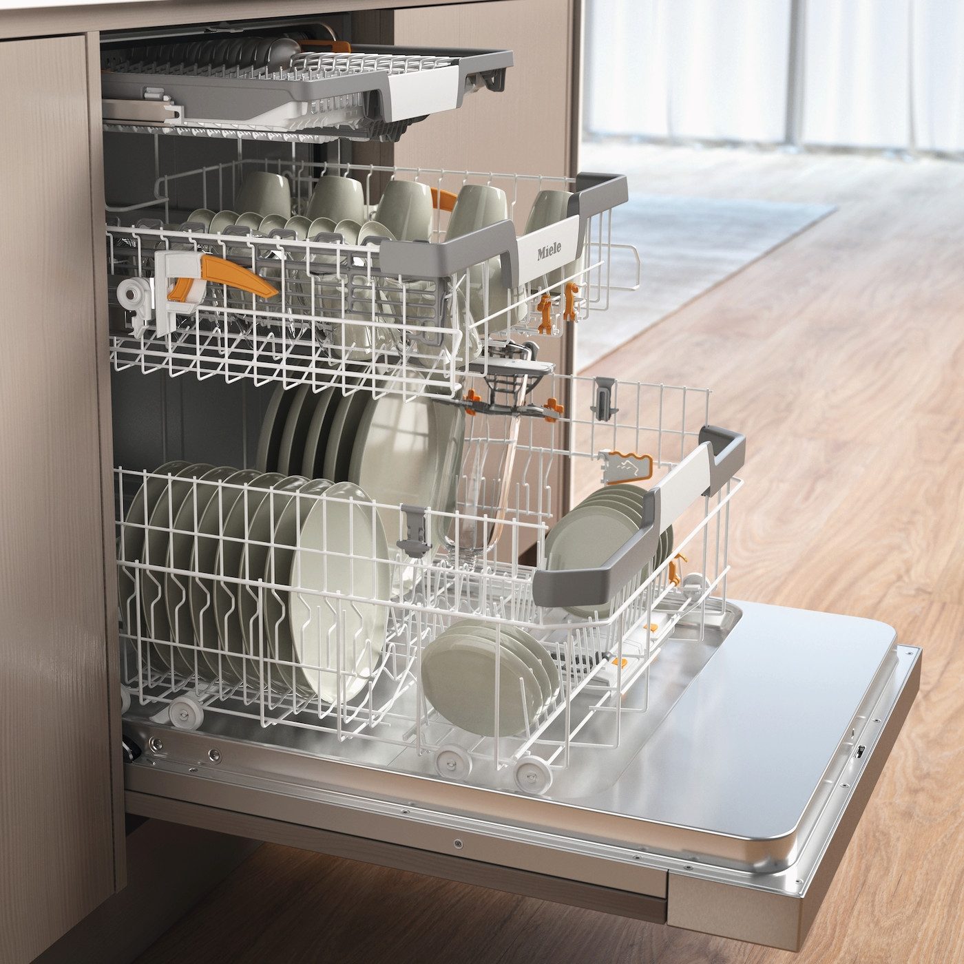 Miele teilintegrierbarer Geschirrspüler XXL G 7215 SCi XXL, 14 Maßgedecke