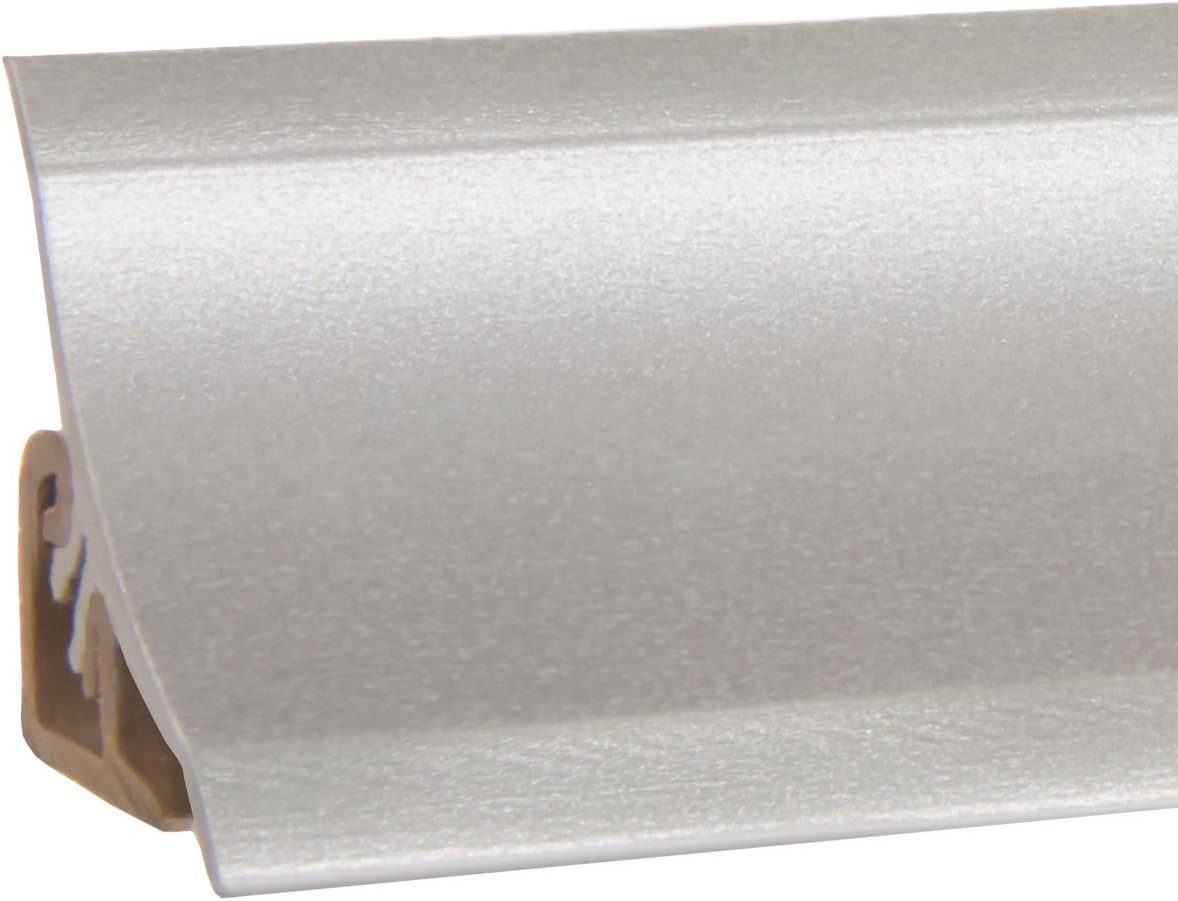 HOLZBRINK Abschlussleiste HOLZBRINK Küchenabschlussleiste Küchenleiste Alu silber 23x23mm 50 cm, selbstklebend, PVC, 1-St., Alu silber Wandabschlussleiste Arbeitsplatten 23x23mm 50 cm