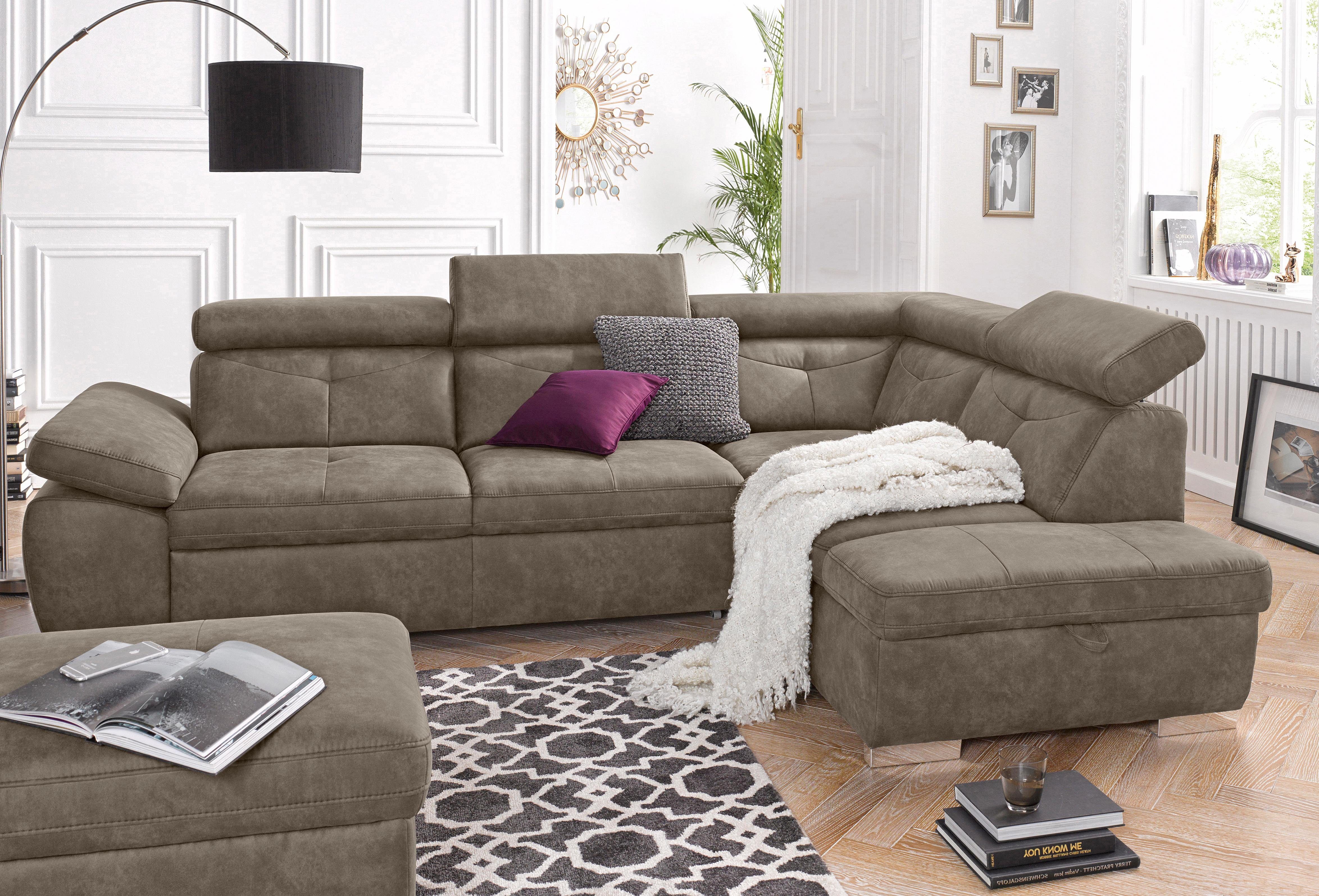exxpo - sofa fashion Ecksofa "Spring, super bequem und komfortabel mit Armt günstig online kaufen