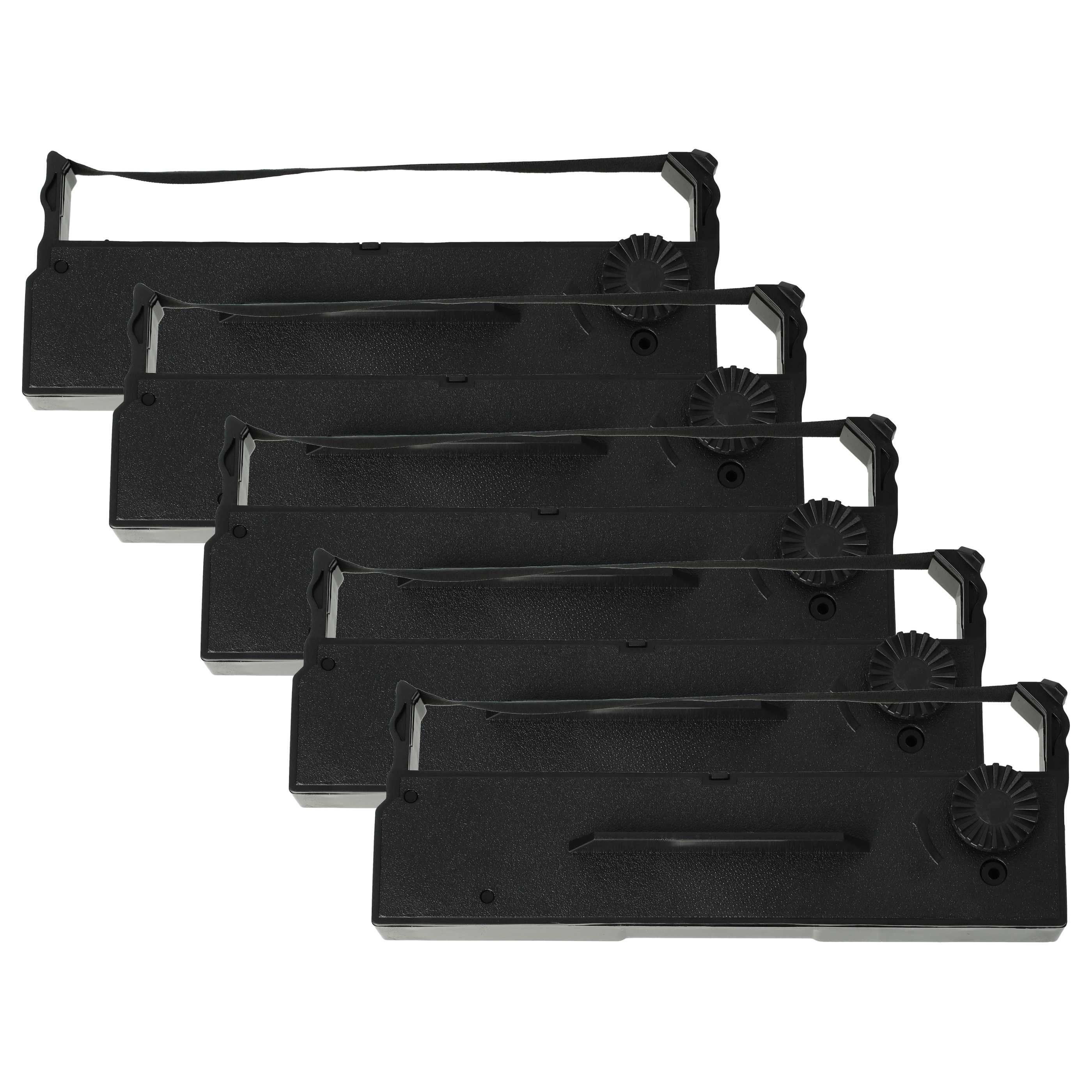 vhbw Beschriftungsband passend für Epson TM-H 3000, TM-H 3000 R, TM 295, TM 290 II, TM-U 295, Farbband, Nylonband für Ihren Nadeldrucker oder Bondrucker