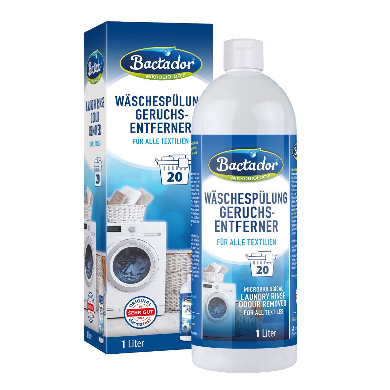 Bactador Geruchsentferner Bactador Wäschespülung und Geruchsentferner für