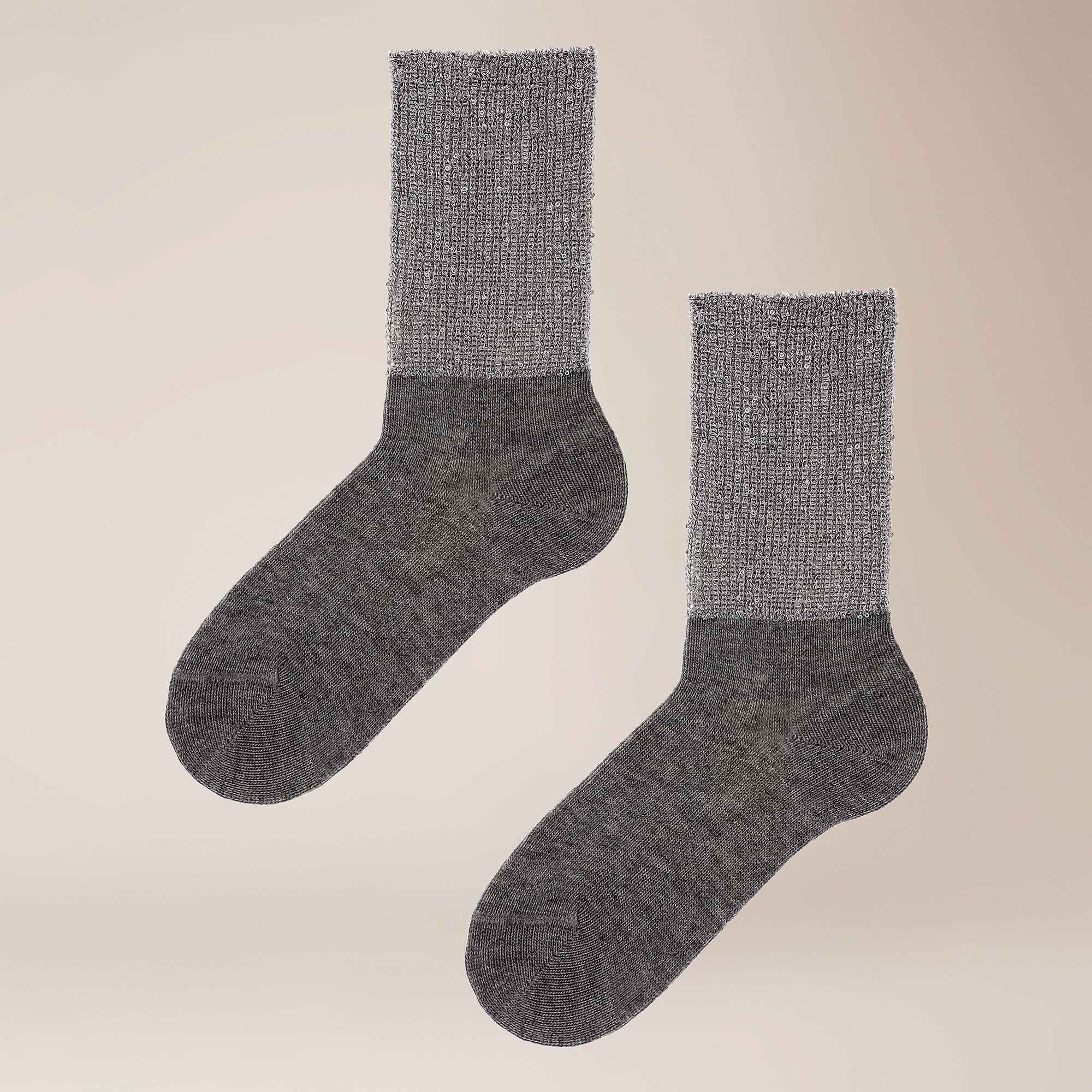 KUNERT Basicsocken Cosy Celebration (1-Paar) Носки mit glänzenden Pailletten