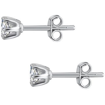 Trilani Paar Ohrstecker Ohrringe aus 925 Sterling Silber, mit Zirkonia