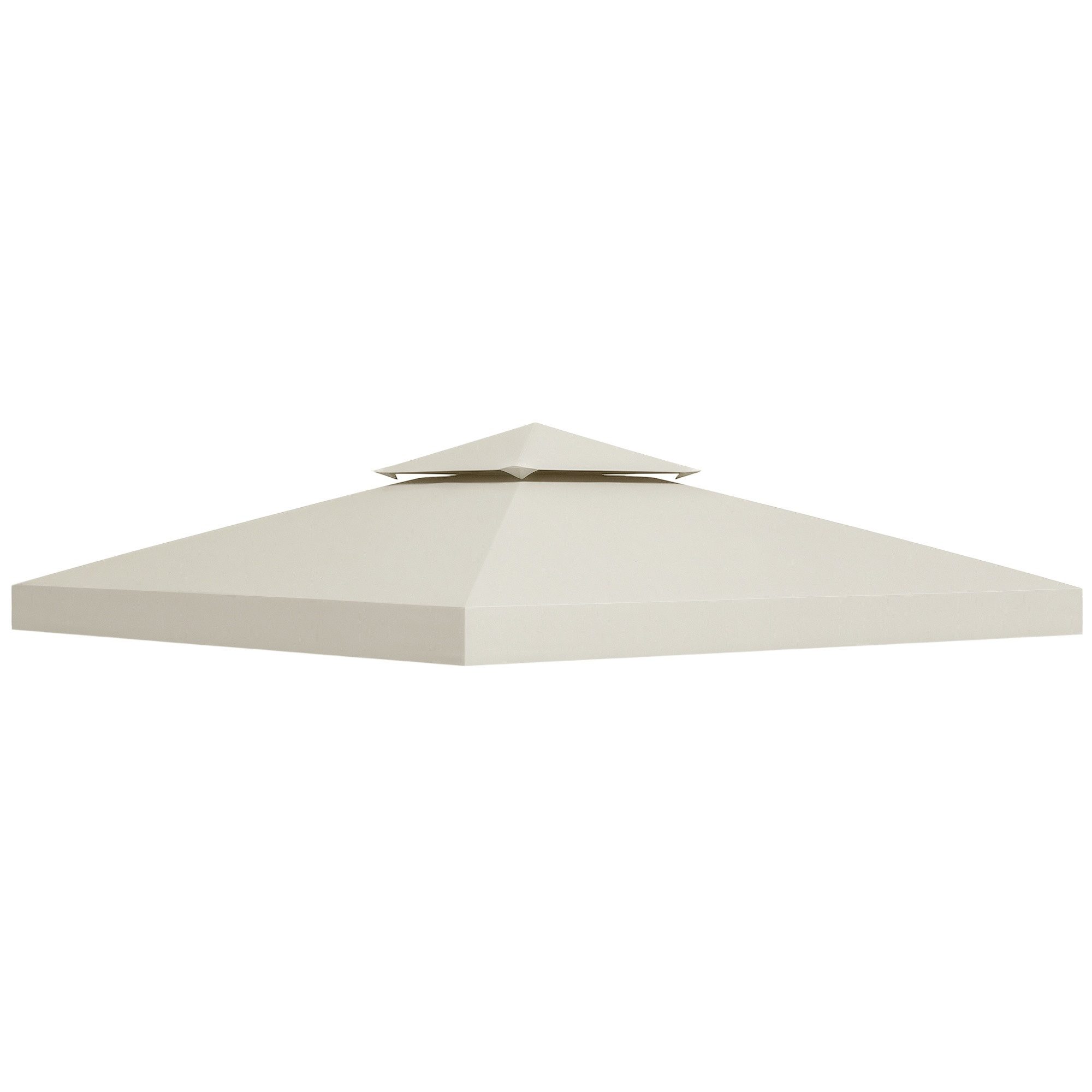 Outsunny Ersatz-Vordach 180g/m² Polyeser Cremeweiß 3 x 3 m