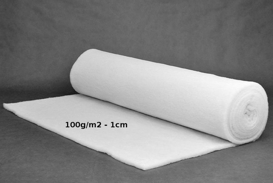 sunnypillow Bügelpolster Polsterwatte Vlieswatte Volumenvlies Polyestervlies 160cm breit, 1cm - 100g/m2