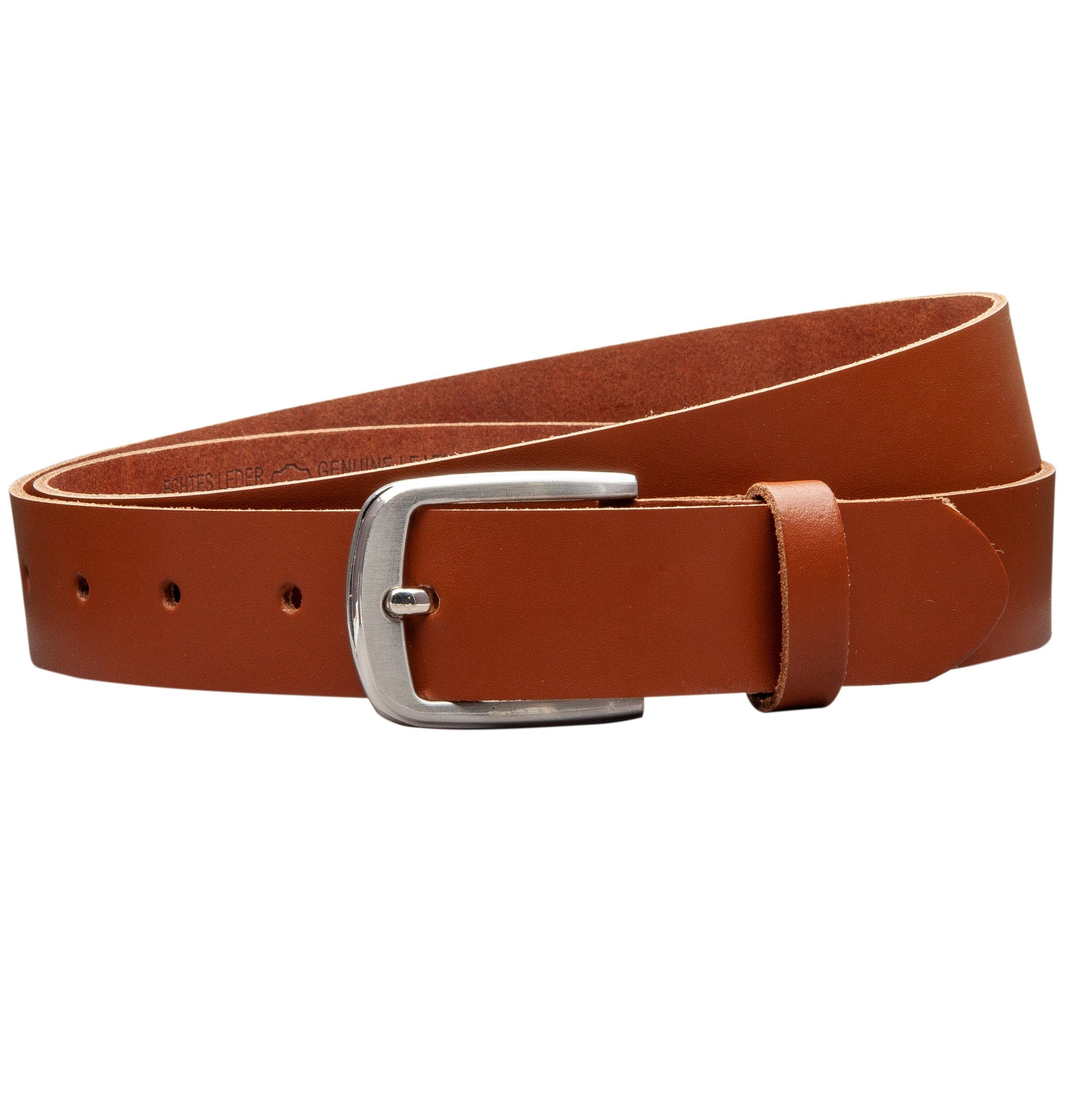 COLOGNEBELT Ledergürtel OM315-SL-Cognac MADE IN GERMANY, günstig online kaufen