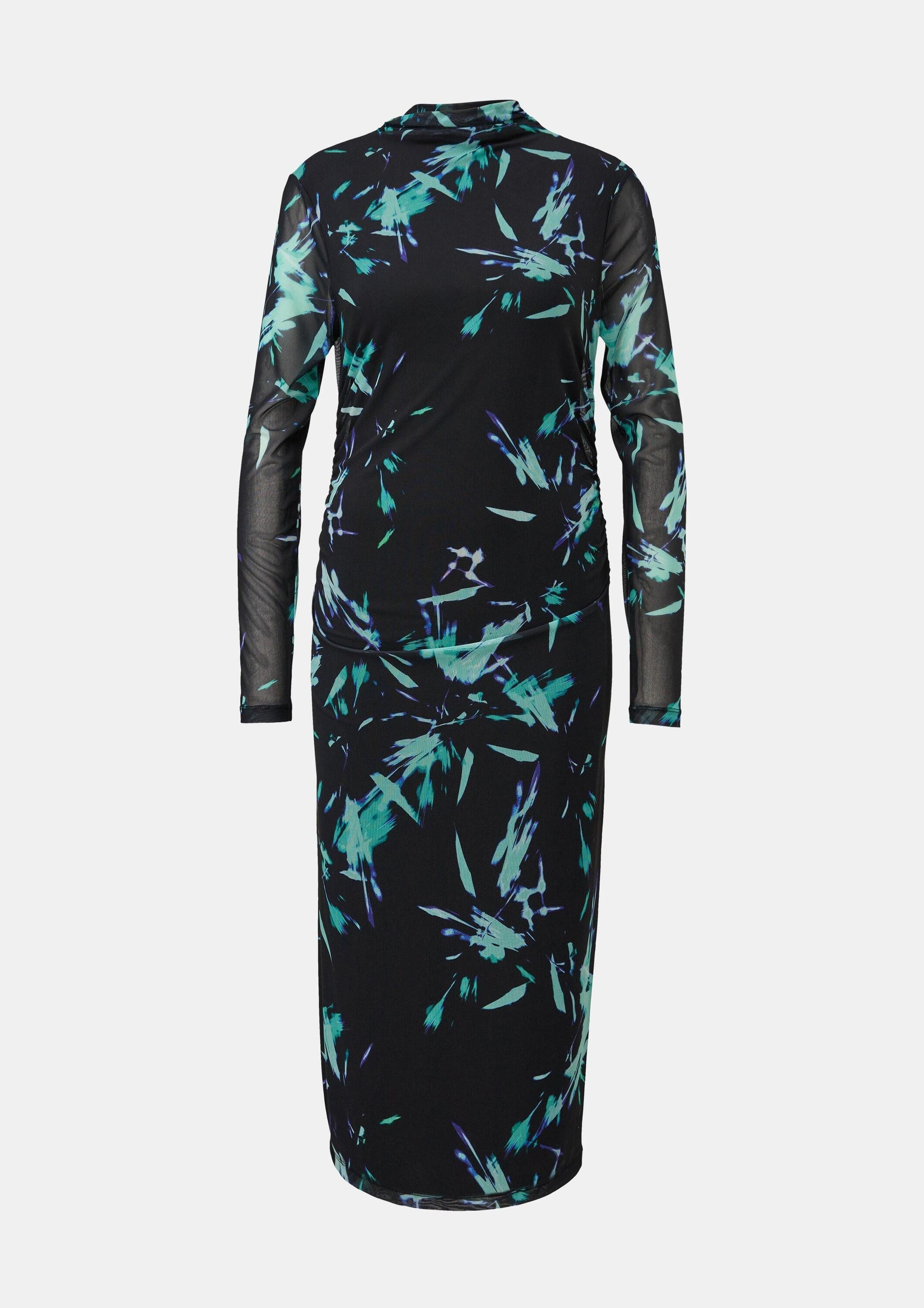 comma Midikleid Kleid Kleid mit Viskosefutter