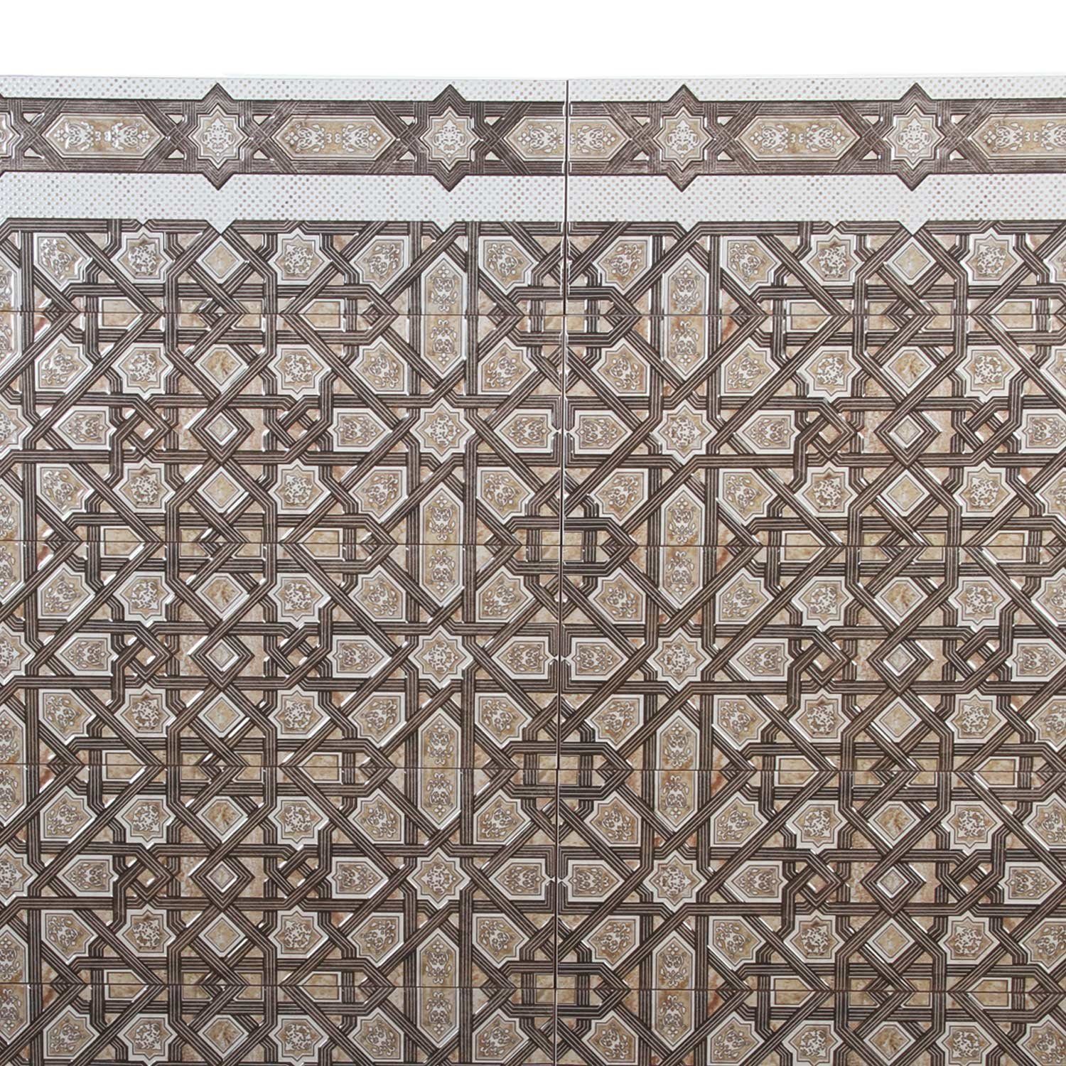 mit Casa Bad für Wandfliese Küche Flur cm 60x20 orientalische Oberfläche & Ornamentfliesen, Moro Wandfliesen Endlos strukturierter Kenitra Marokkanische Muster Fliesen Küchenrückwand,