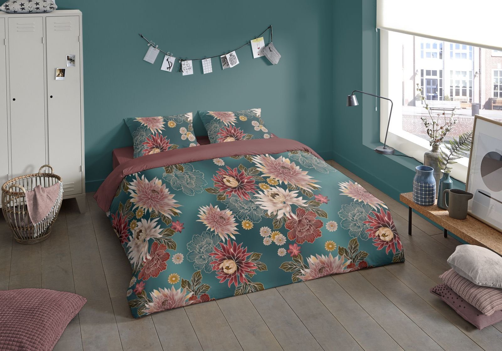 Pure Bettwäsche mikrofaser bettwäsche 135 x 200 blumen bettwäsche 135x200 b günstig online kaufen