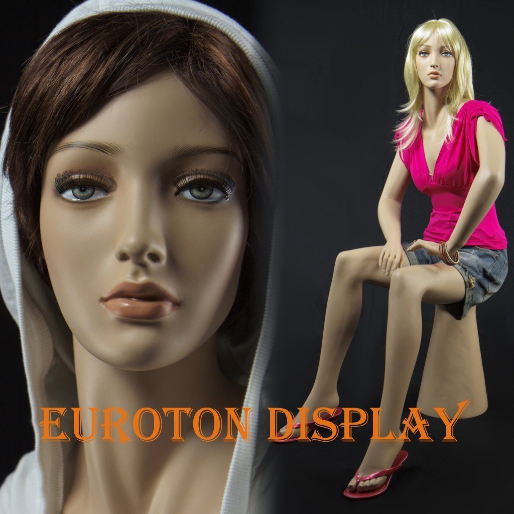 Eurotondisplay Schneiderpuppe Schaufensterpuppe Lebensecht Frau Weiblich Neu Beige, Nicht zutreffend