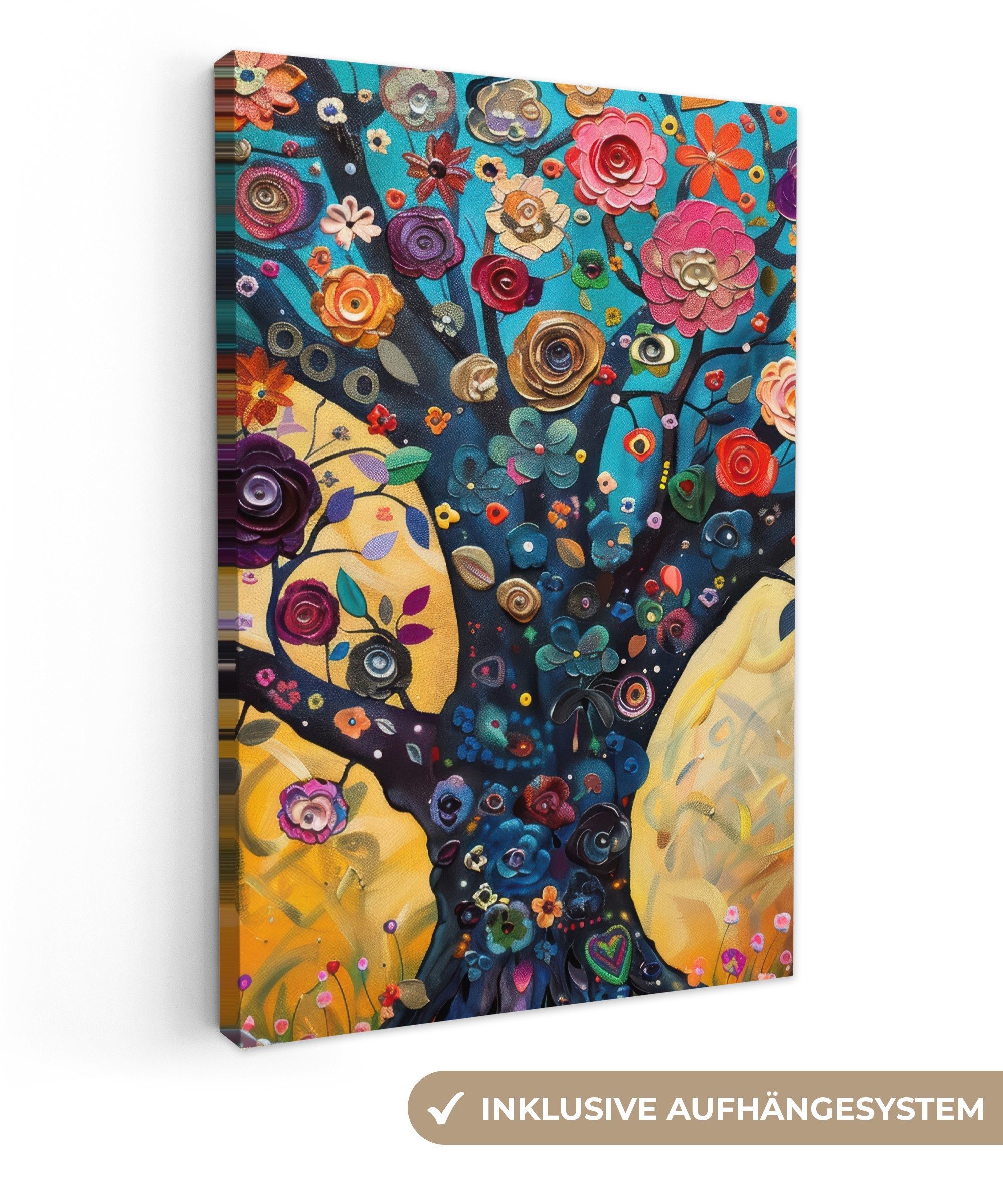 OneMillionCanvasses® Leinwandbild Baum - Lebensbaum - günstig online kaufen