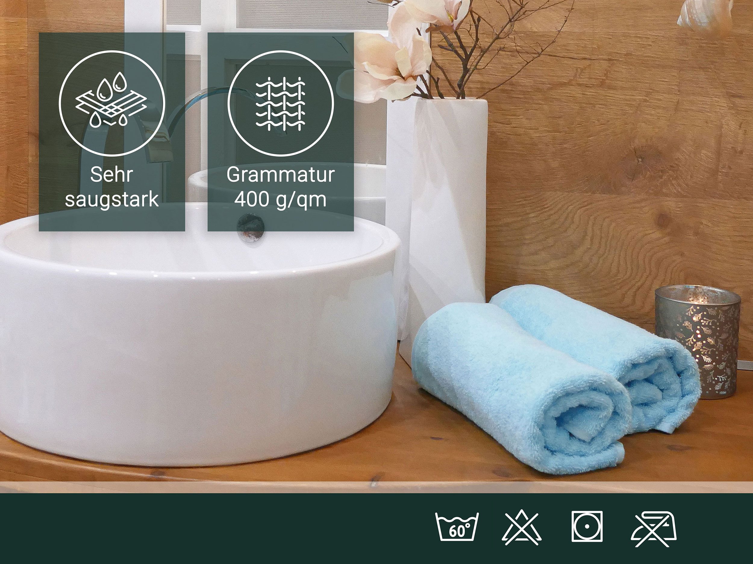 ZOLLNER Handtücher, Walkfrottier (6-St), 50 x 100 cm, 100% Baumwolle, vom H günstig online kaufen