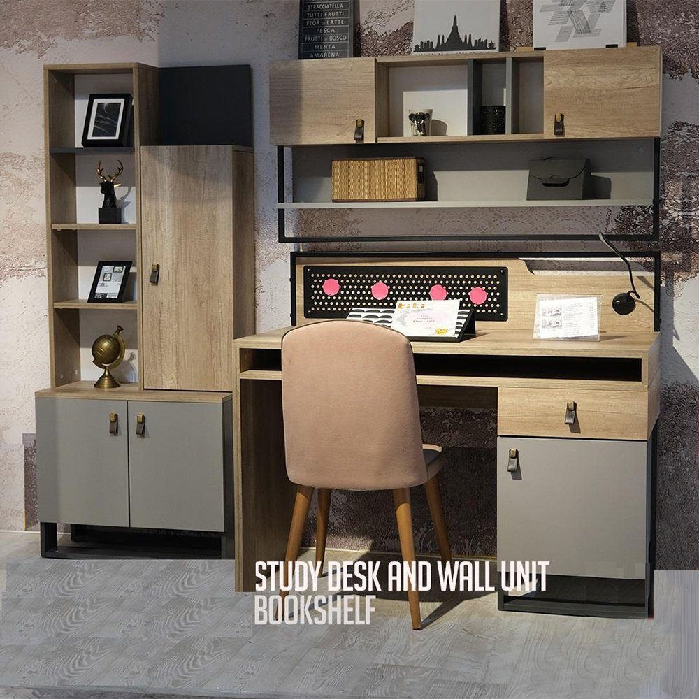 Möbel Schlafzimmer In Tisch Schreibtisch Holz (Schreibtisch), Braun Made Schreibtisch Jugendzimmer JVmoebel Europe