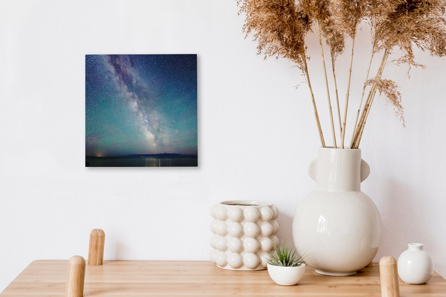 Schlafzimmer Milchstraße für Wohnzimmer Bilder (1 großen OneMillionCanvasses® Wasserfläche, St), über einer Leinwandbild Leinwand