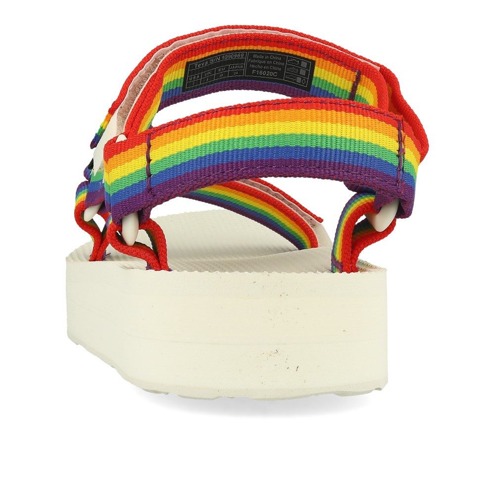 Teva Teva Midform Universal Sandal Womens Rainbow White Sandale
