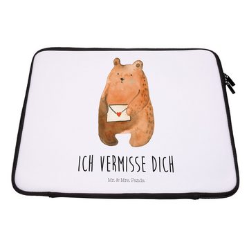 Mr. & Mrs. Panda Laptop-Hülle 20 x 28 cm Bär Vermissen - Weiß - Geschenk, Teddy, Notebook Tasche, N, Für Reisen optimiert