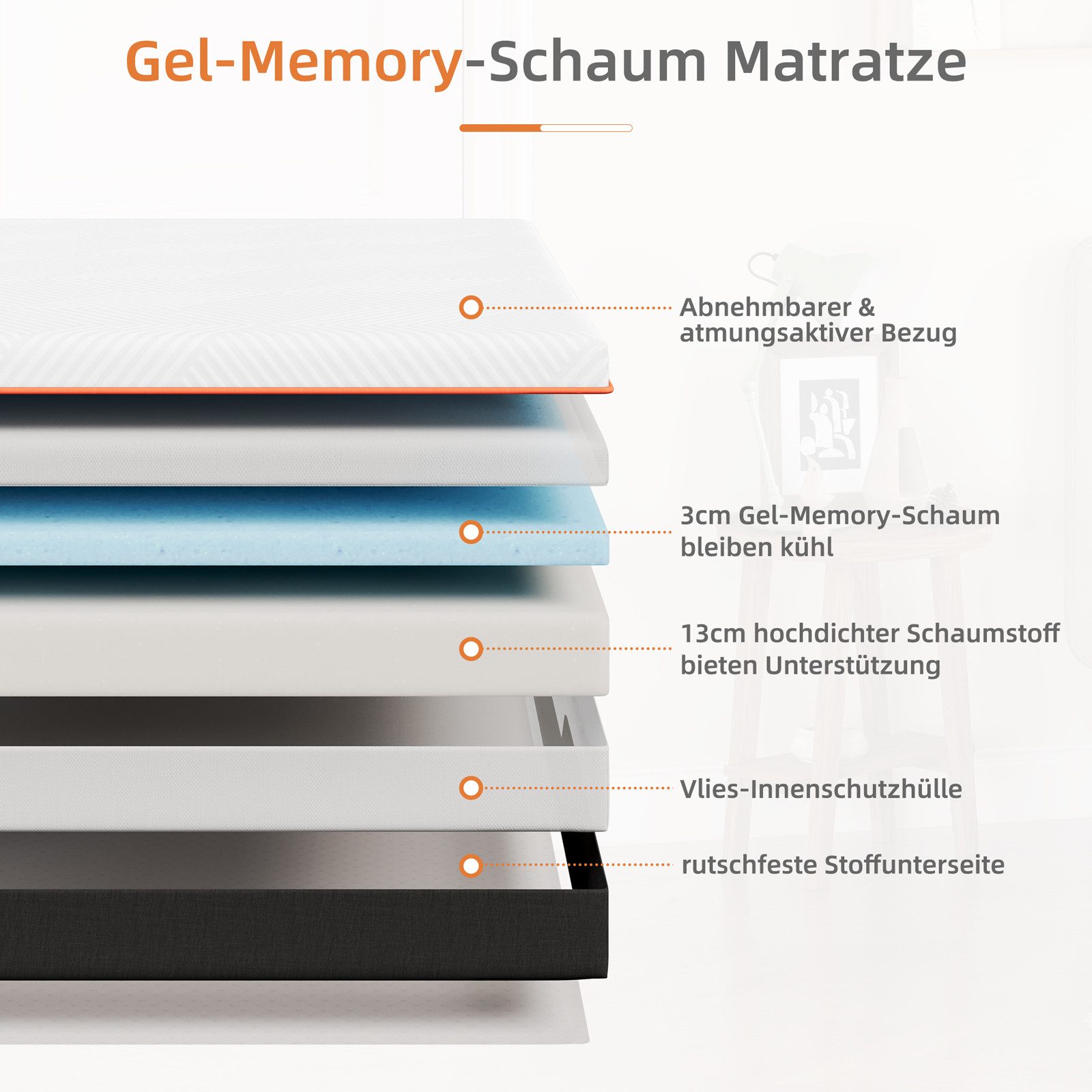 Kaltschaummatratze 7-Zonen Matratze H2 & H3 günstig online kaufen