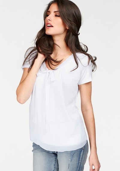 Aniston SELECTED Shirtbluse mit gedoppeltem Vorderteil