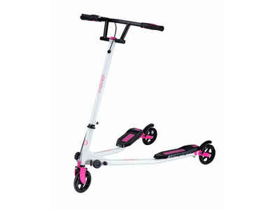 TPFSports Stuntscooter Wiggler - Stunt Scooter, Kinderroller, Trickroller, Tretroller, Klapproller - Belastbarkeit 80 kg - selbstdriftend - Farbe: pink