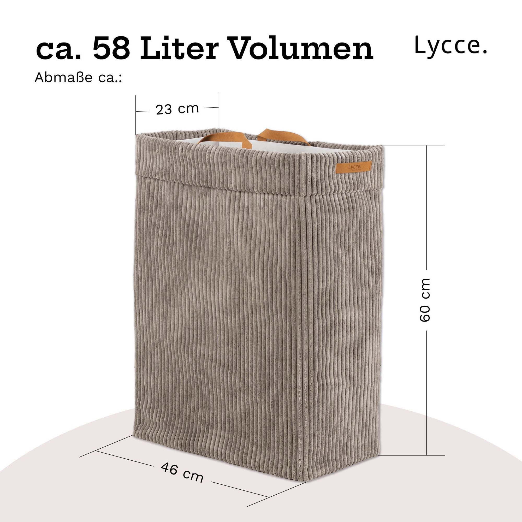 Lycce Wäschekorb Lycce Wäschekorb Cord – faltbar, waschbar & perfekt für Nischen