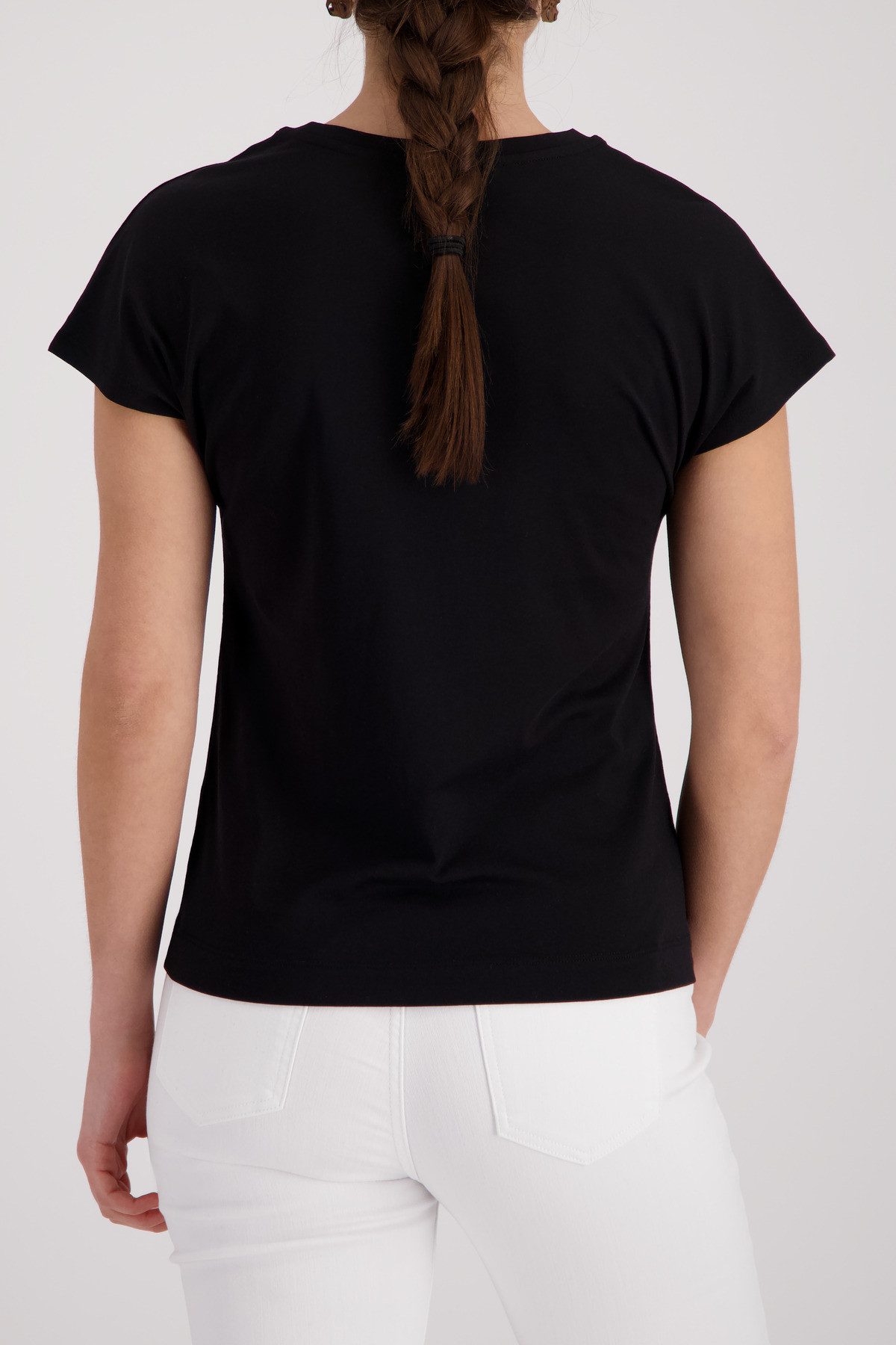 Monari T-Shirt Shirt Basic Schmuck Regular fit mit Strasssteinen