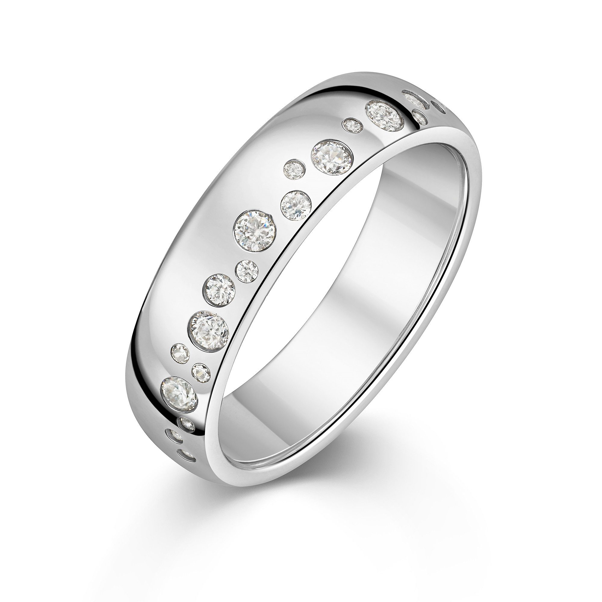 Firetti Fingerring Schmuck Geschenk Silber 925 Damenring Ring Sternenhimmel, mit Zirkonia (synth)