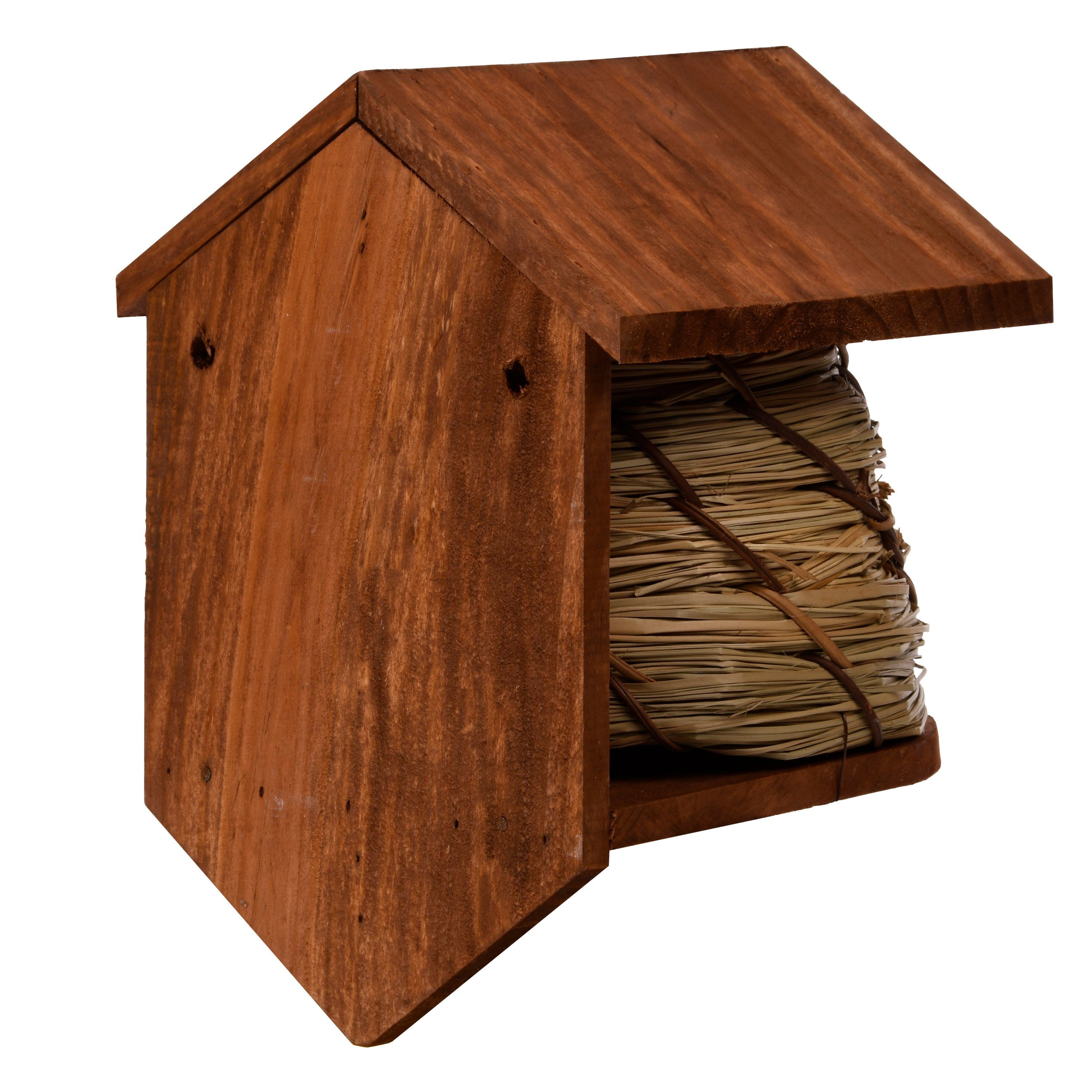 esschert design Nistkasten Nistkasten Blaumeise Brutkasten Vogelhaus Bienenkorb Kiefernholz Stroh