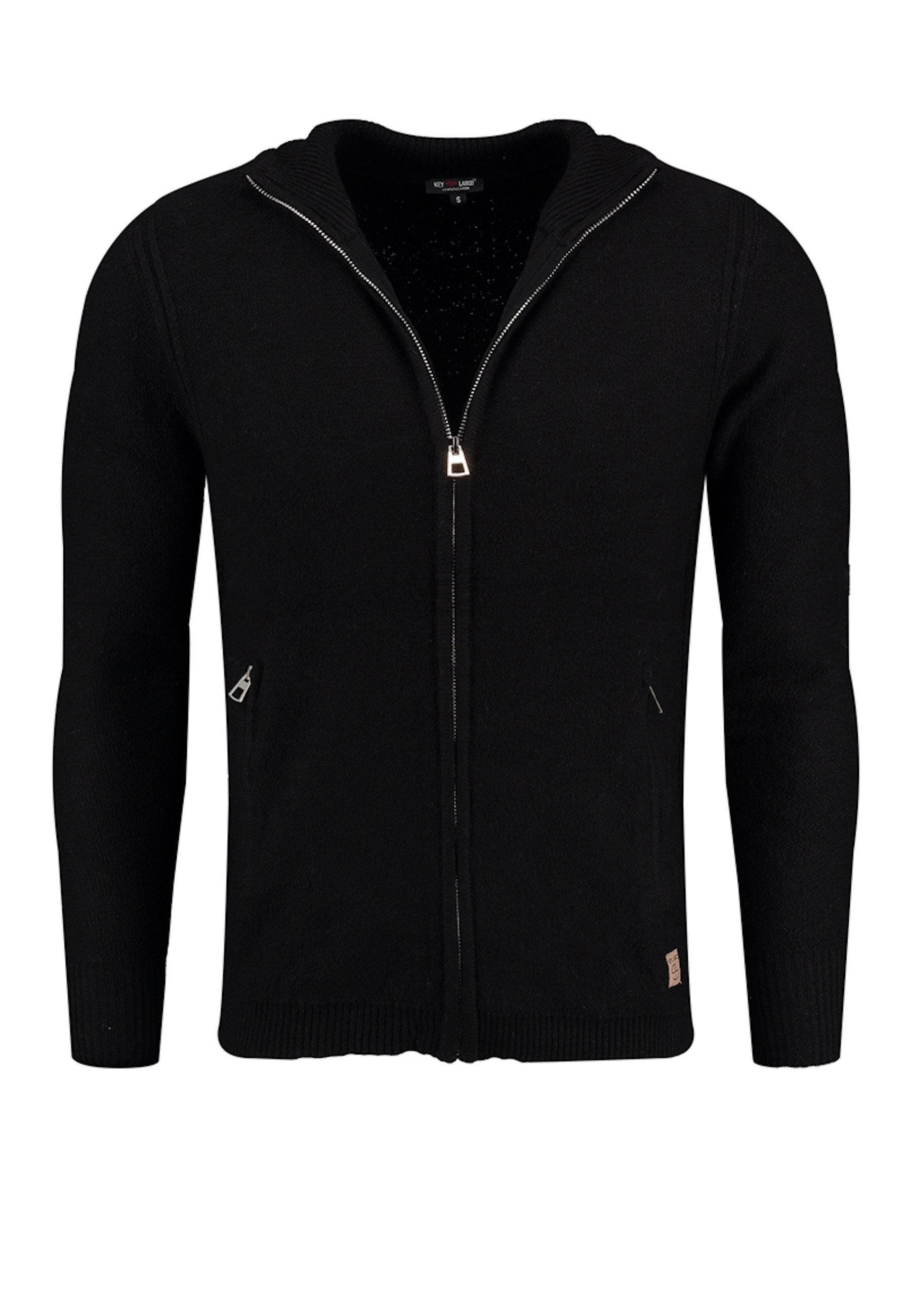 Key Largo Cardigan Strickjacke Elevator Cardigan Reißverschluss (1-tlg)