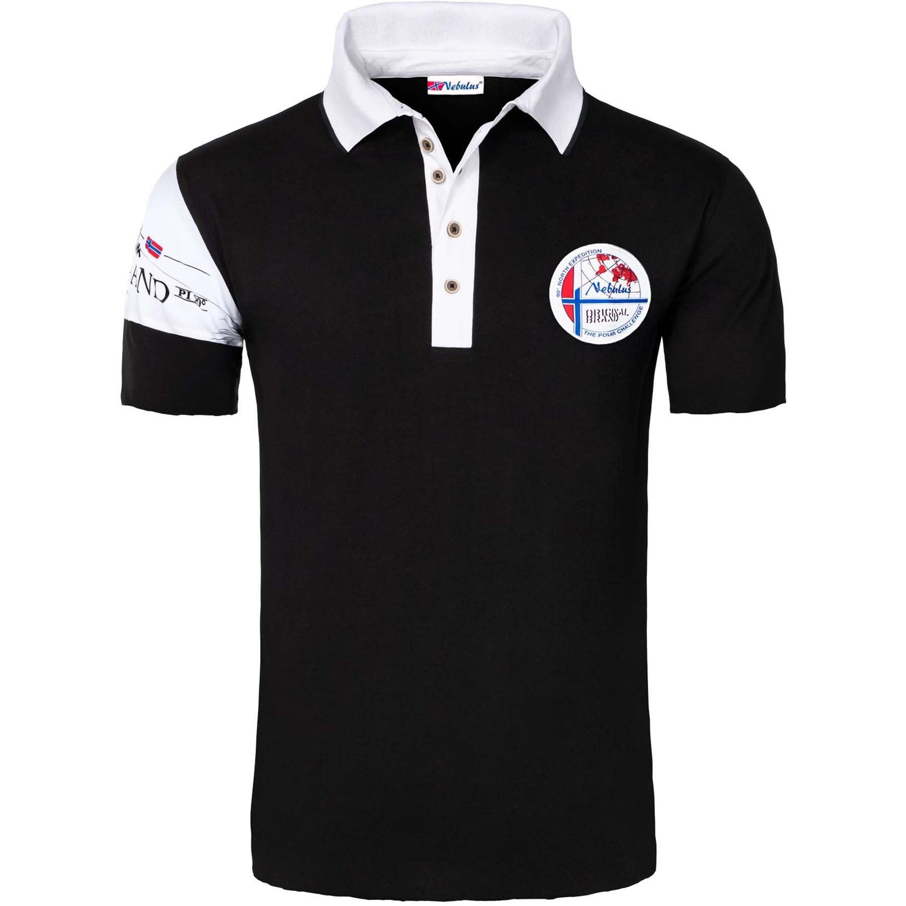 Nebulus Poloshirt PAITAS, P4030 - Herren, schwarz, M