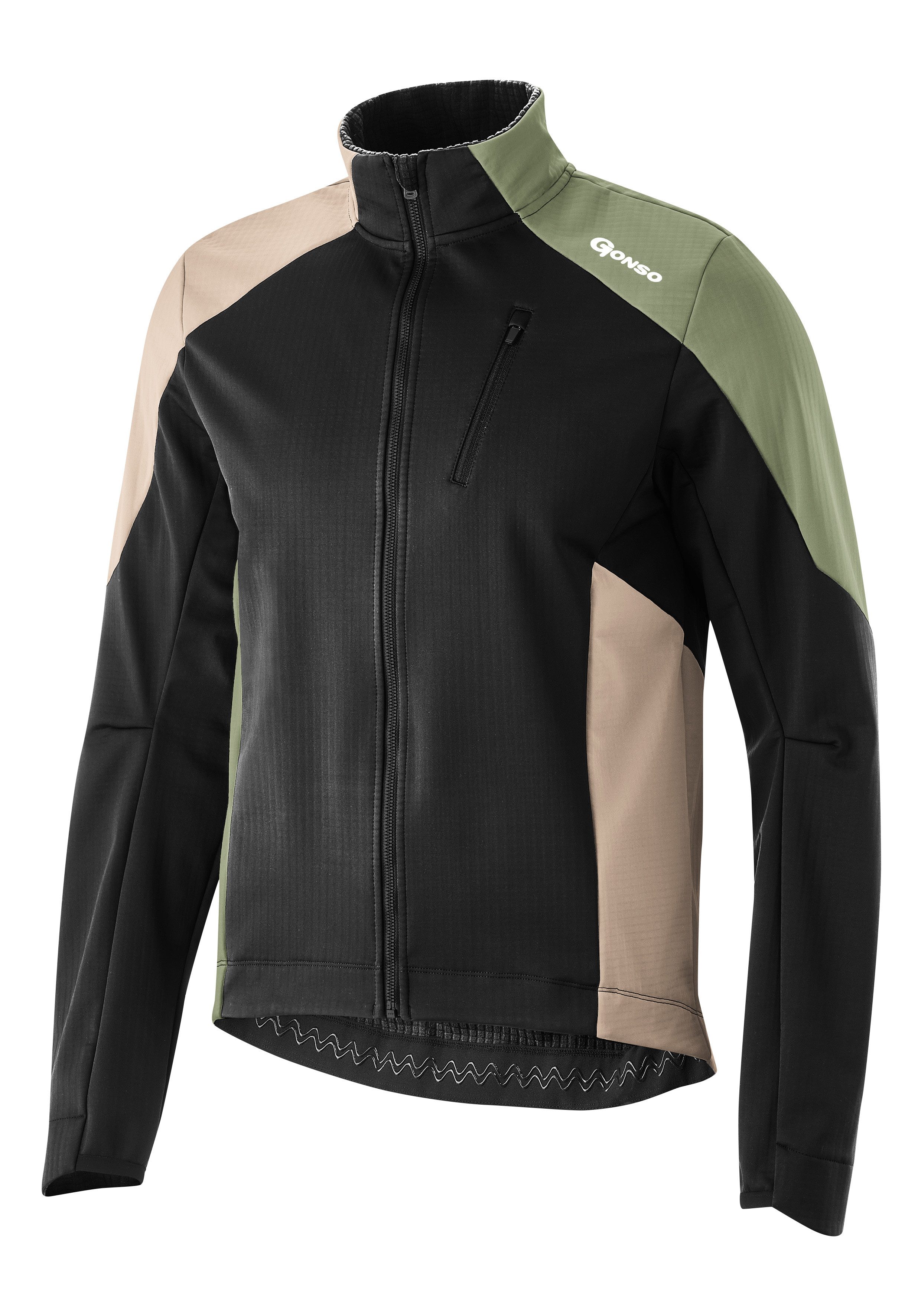 Gonso Fahrradjacke TRAIL JACKET SOFTSHELL M Wasserabweisend, strapazierfähig, atmungsaktiv
