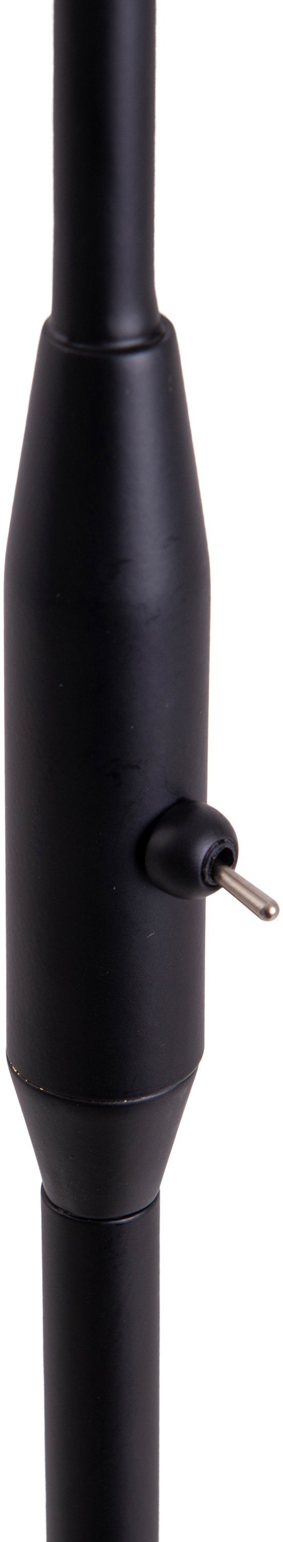 Stehlampe (rauchoptik) 1xE14 dunkel Leuchtmittel, getönt näve Glasschirm schwarz Kippschalter Fumoso, ohne