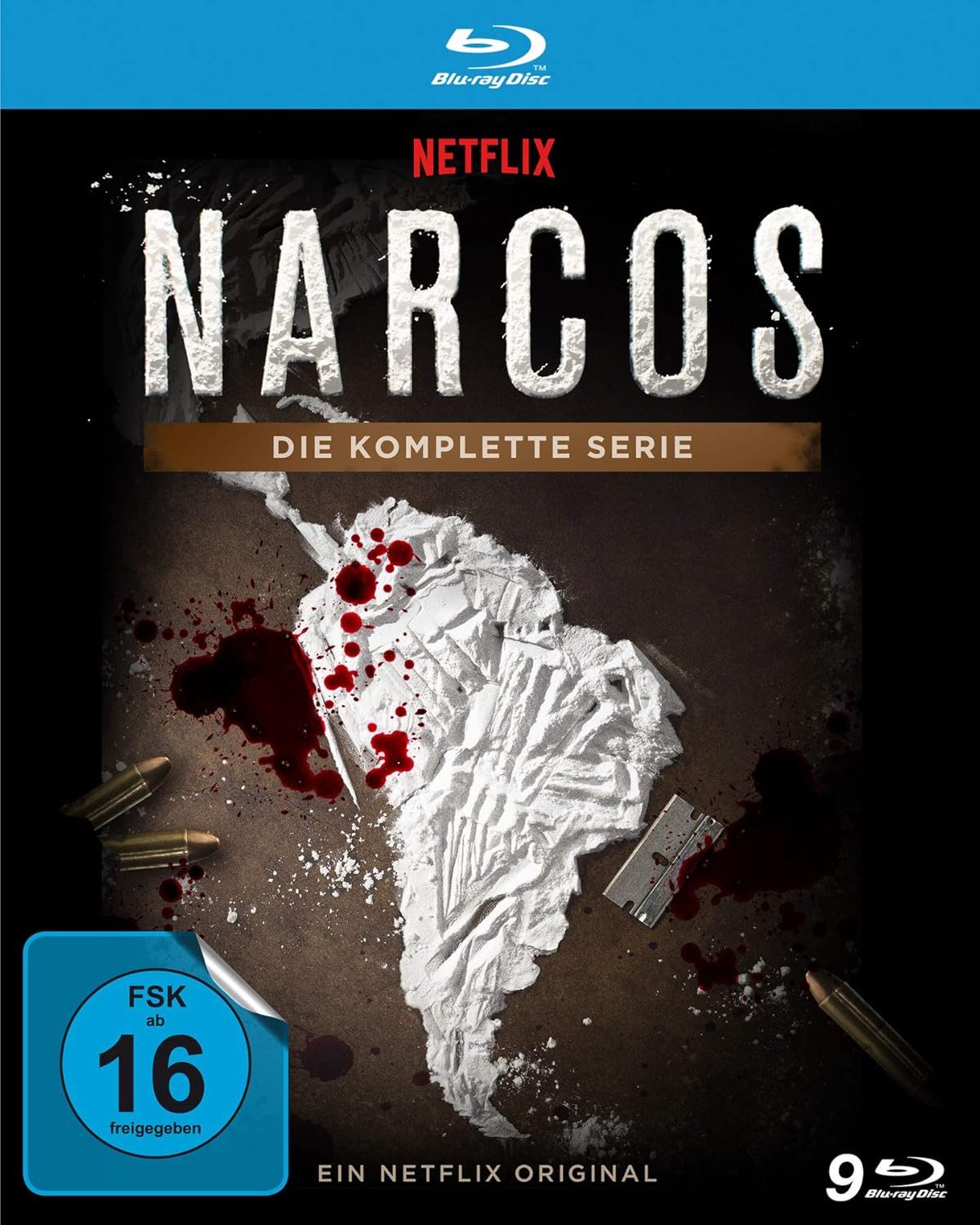 WVG Blu-ray NARCOS - Die komplette Serie Staffel 1-3 BluRay, (9-St., Box-Set)