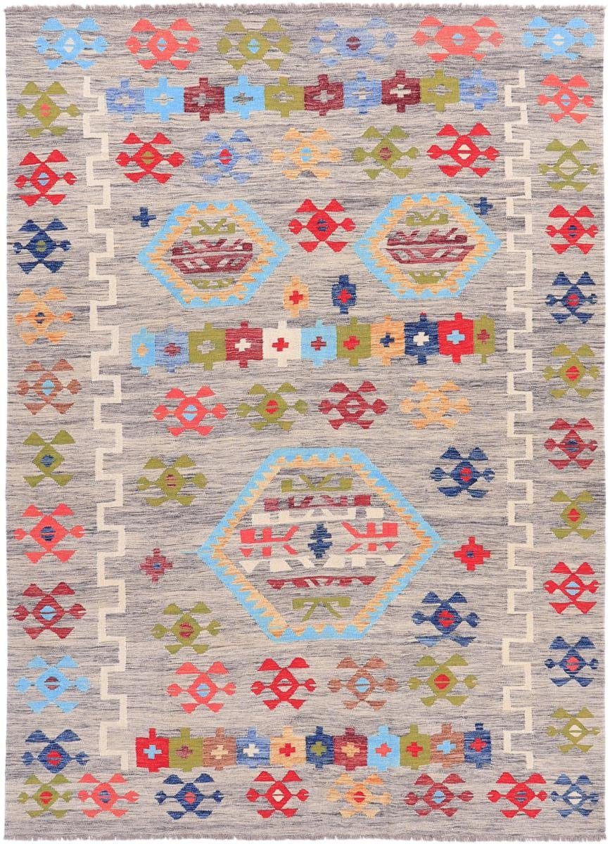 Orientteppich Kelim Afghan Heritage 252x349 Handgewebter Moderner Orientteppich, Nain Trading, rechteckig, Höhe: 3 mm