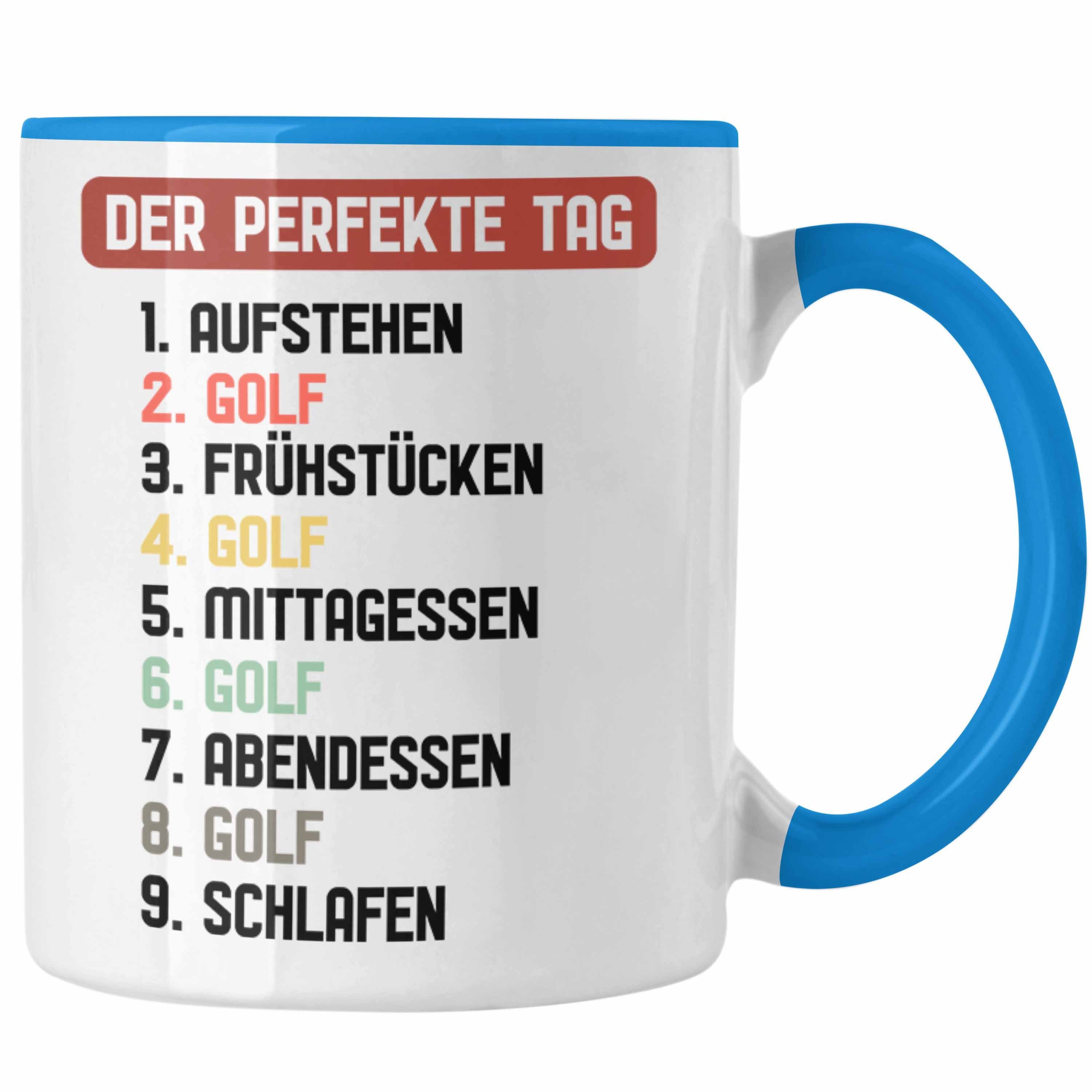 - Golfball Golfen Der Männer Tag Lustig Geschenkidee Geschenk Trendation Golfer Tasse Trendation Spruch Perfekte Blau Tasse