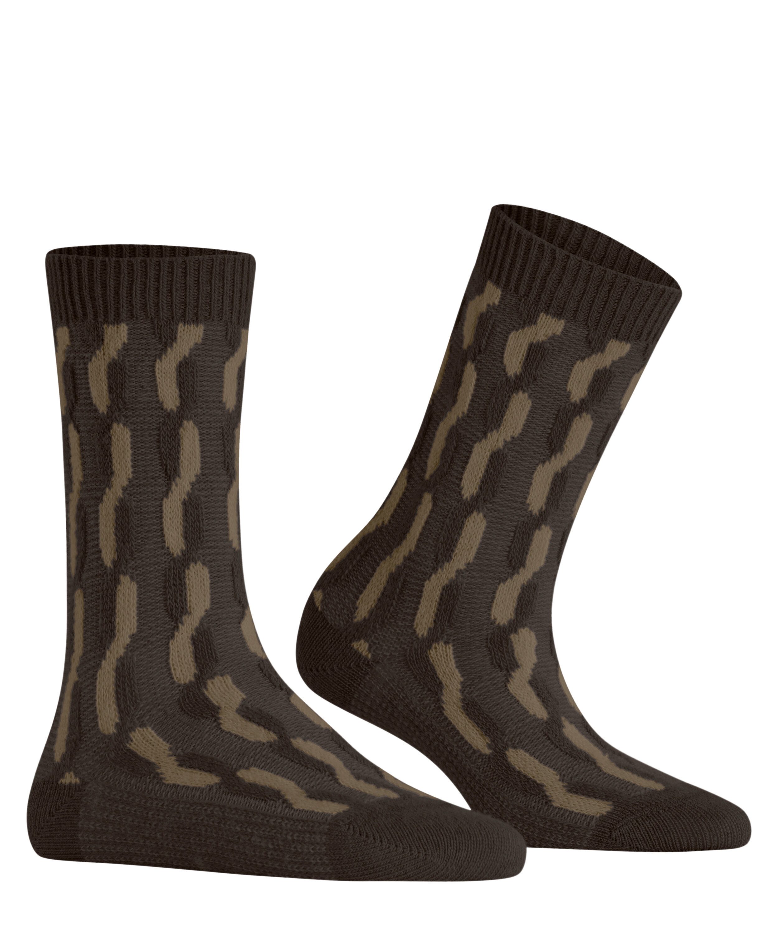FALKE Socken Tress Lock (1-Paar) Cosy Wool mit modischem Design