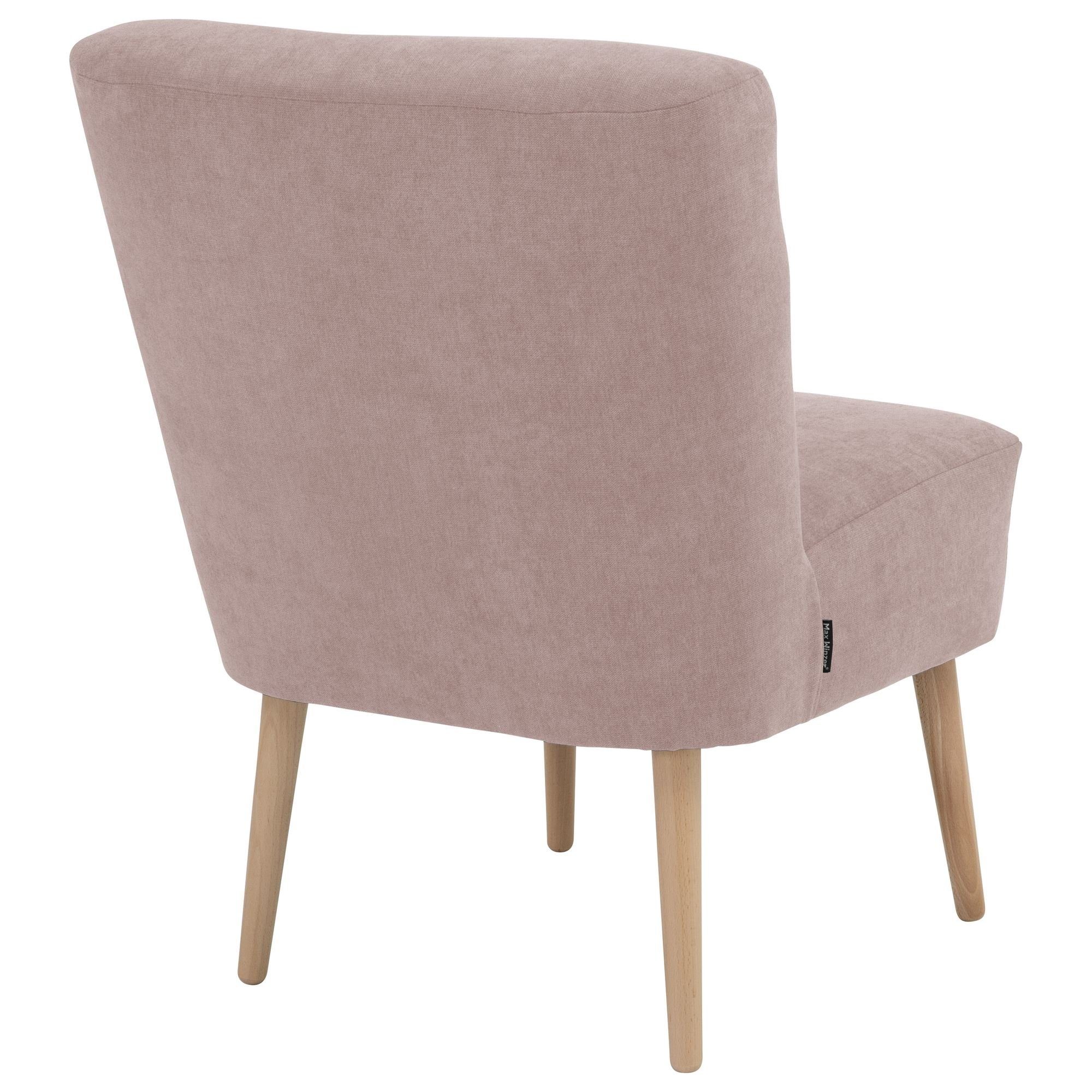 Bezug / inkl. Kessel Kamle Sessel 21644 Versand, Sessel hochwertig Kostenlosem 58 rosé Buche Sitz verarbeitet,bequemer Flachgewebe natur aufm 1-St), (Sparpreis