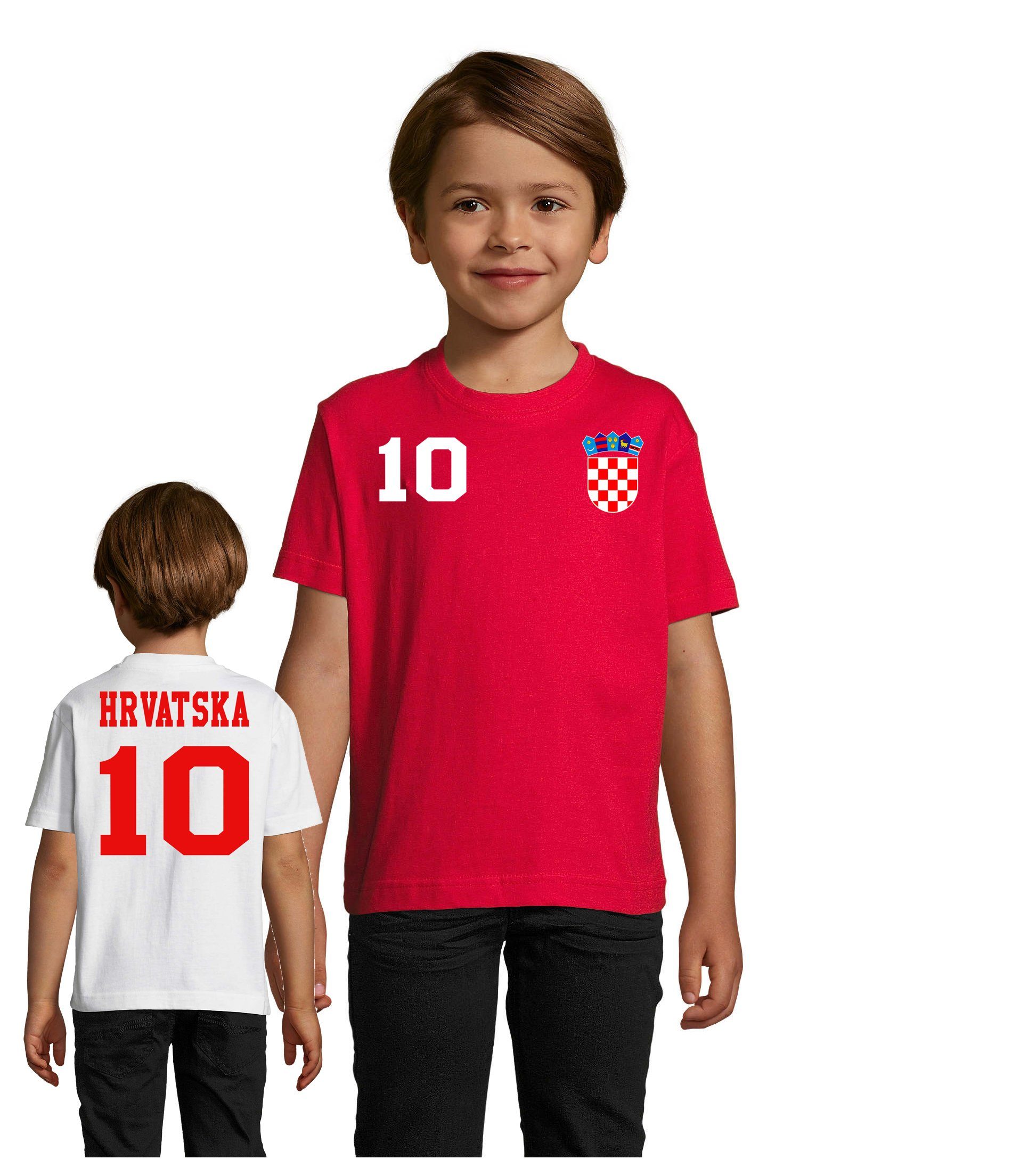 Blondie & Brownie T-Shirt Kinder Kroatien Hrvatska Sport Trikot Fußball Meister WM Europa EM