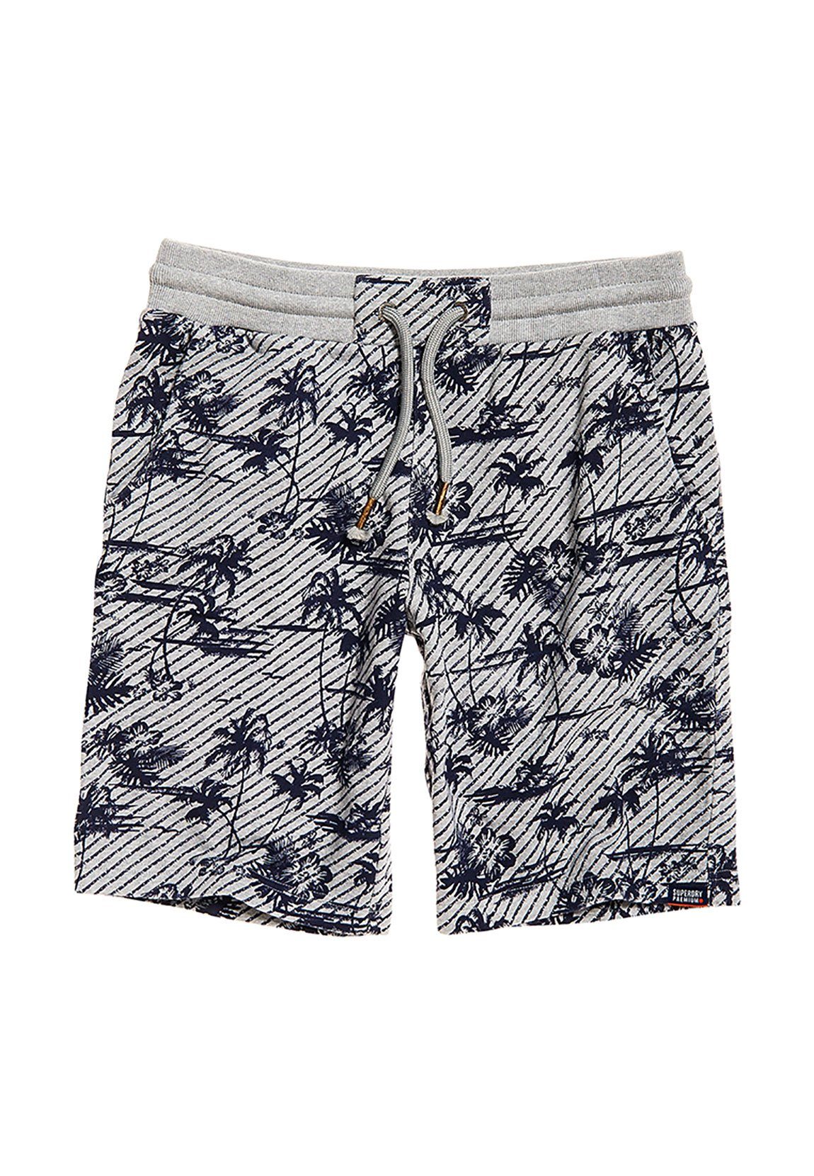 Superdry Shorts »Superdry Shorts Herren AOP WASHED SHORT Grey Marl Logo  Palm« online kaufen | OTTO