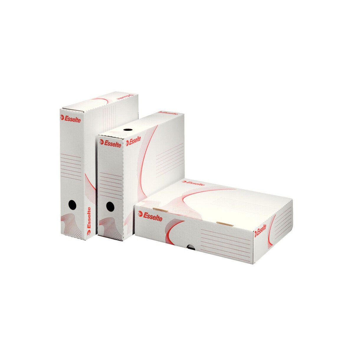 ESSELTE Archivcontainer 10 Esselte Archivboxen weiß 25,5 x 32,9 x 8,0 cm
