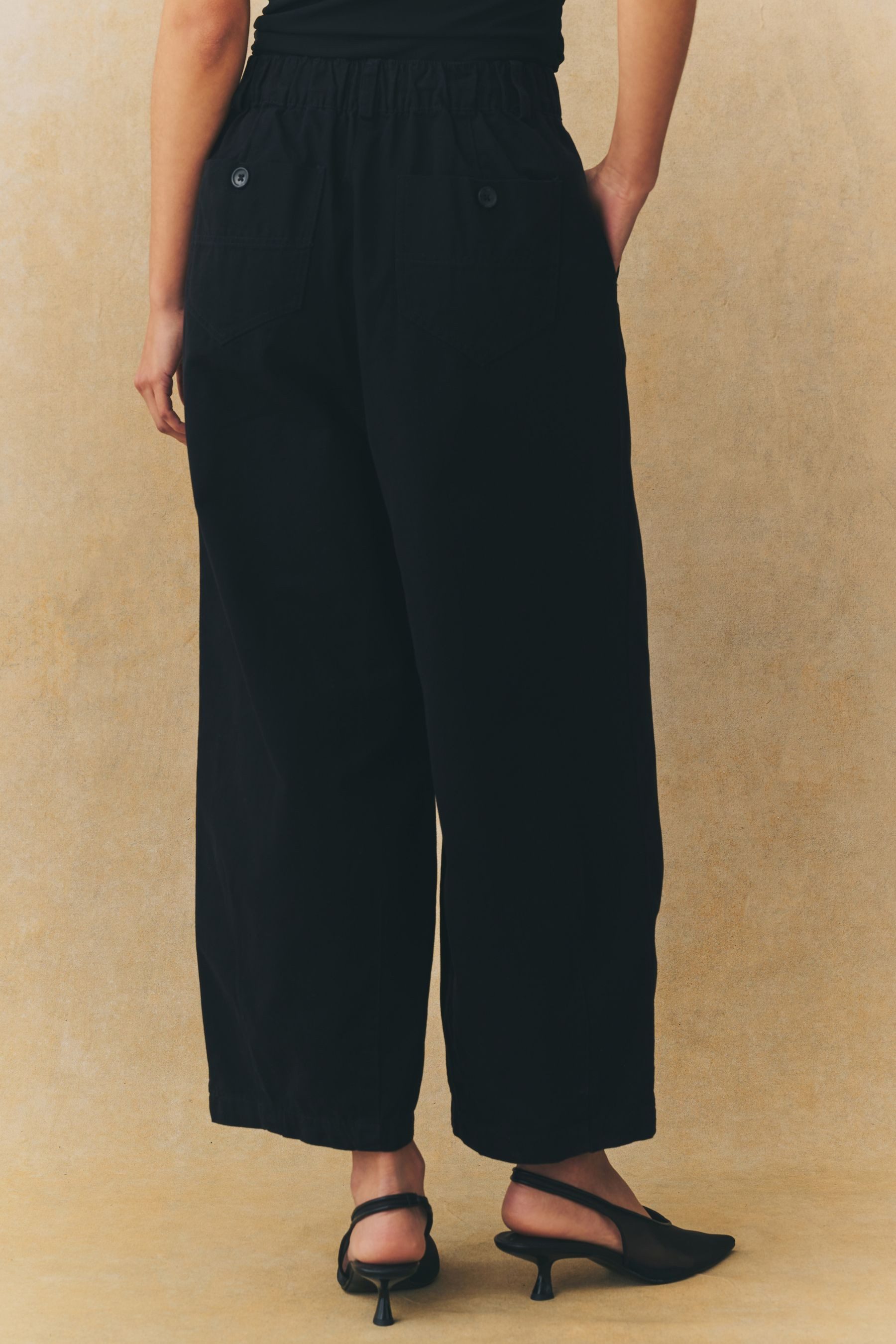 Next Dehnbund-Hose Hose mit Barrel-Bein und günstig online kaufen