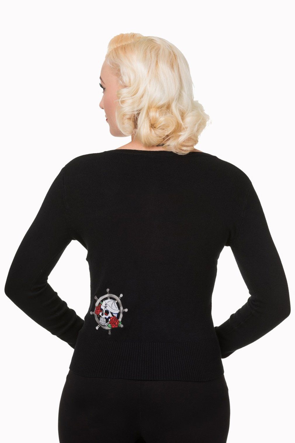 Banned Strickjacke Rockabilly Anker Retro Vintage Cardigan günstig online kaufen