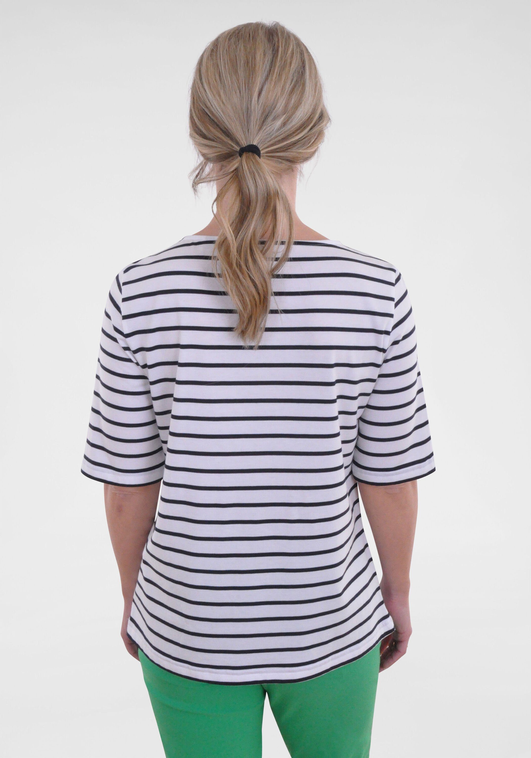 NAVIGAZIONE Print-Shirt (1-tlg) mit Statement-Print