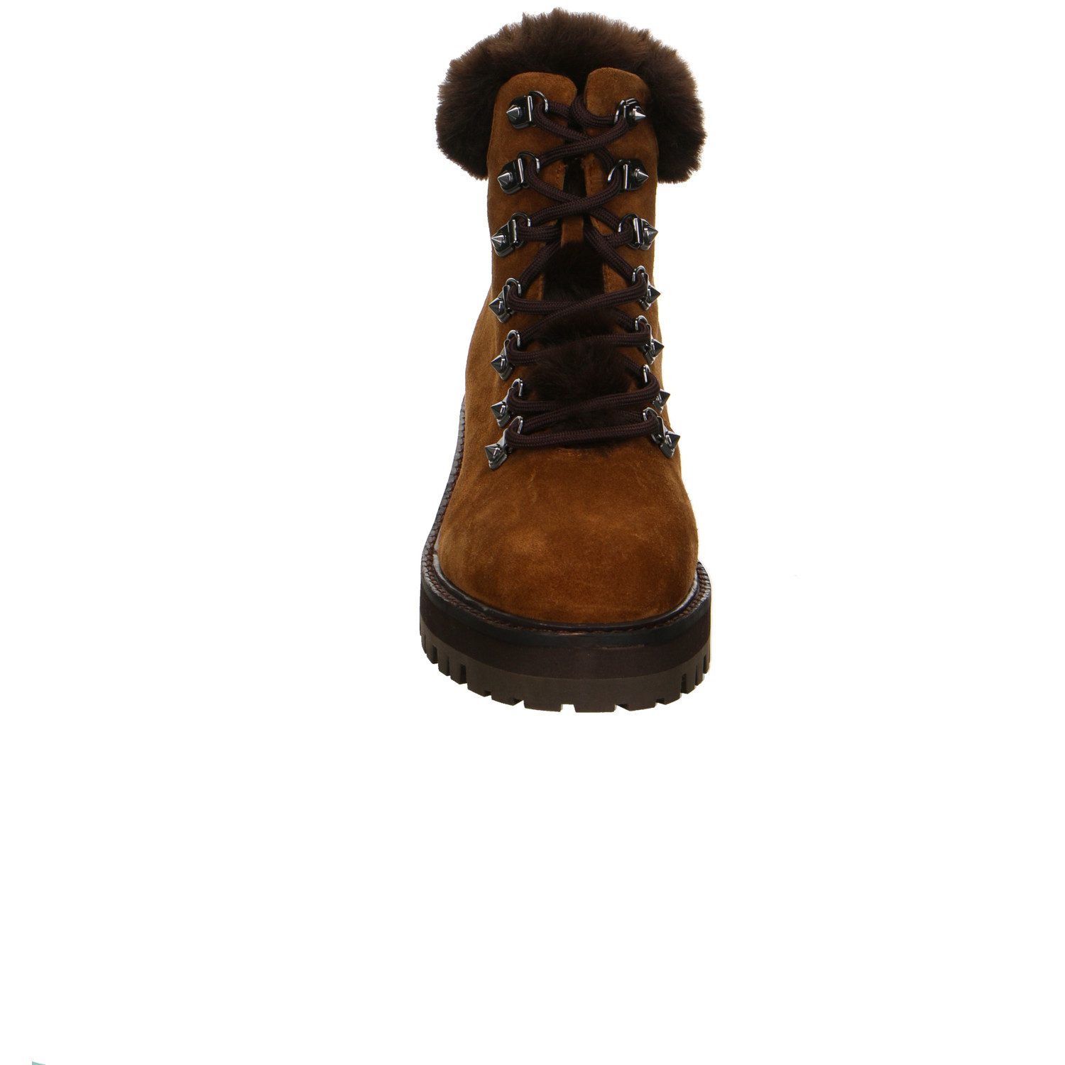 Guess Guess Velour Schnürstiefelette braun Stiefelette