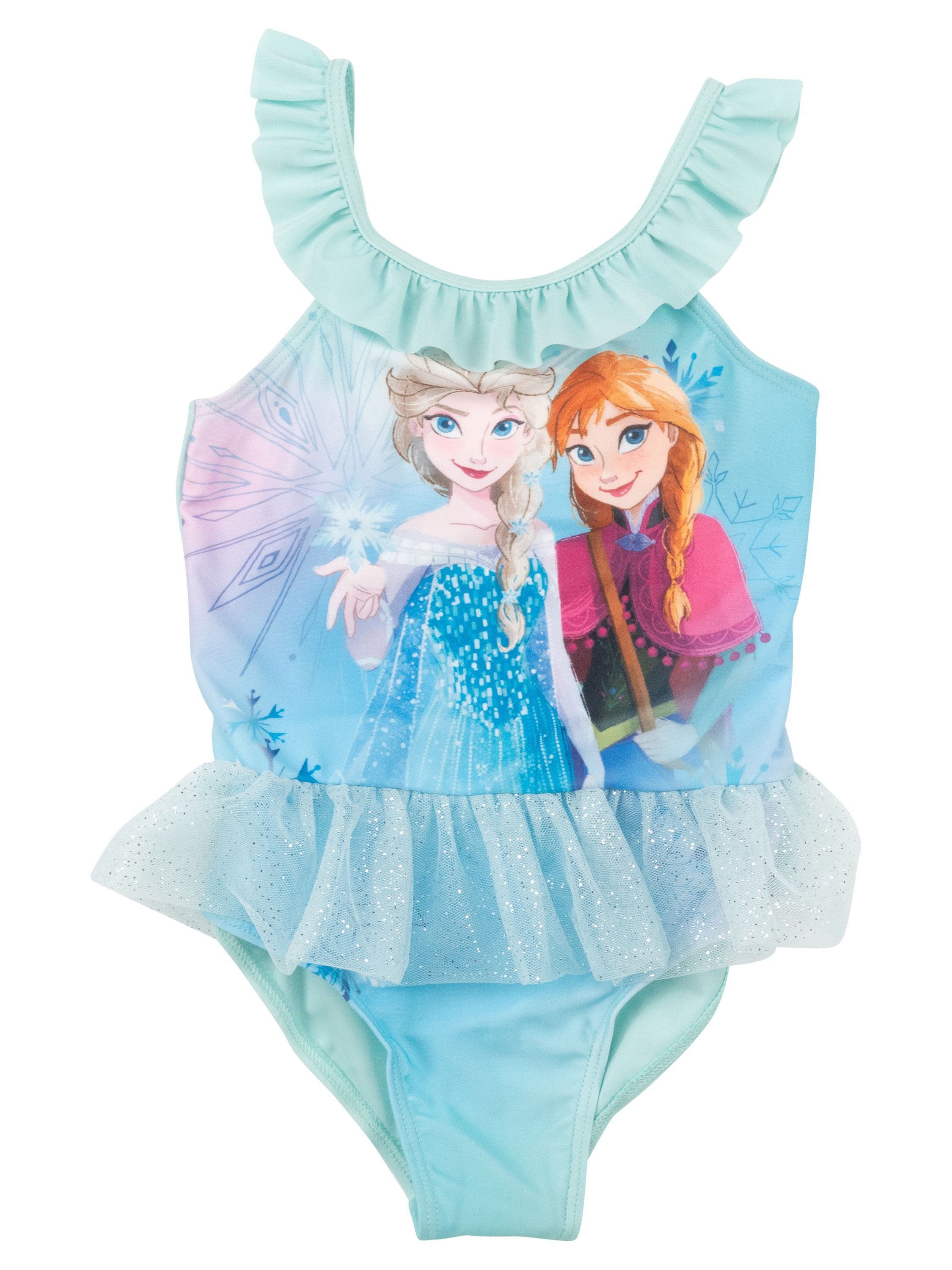 Badeanzug Disney Die Eiskönigin Badeanzug mit Rüschen Elsa & Anna Frozen