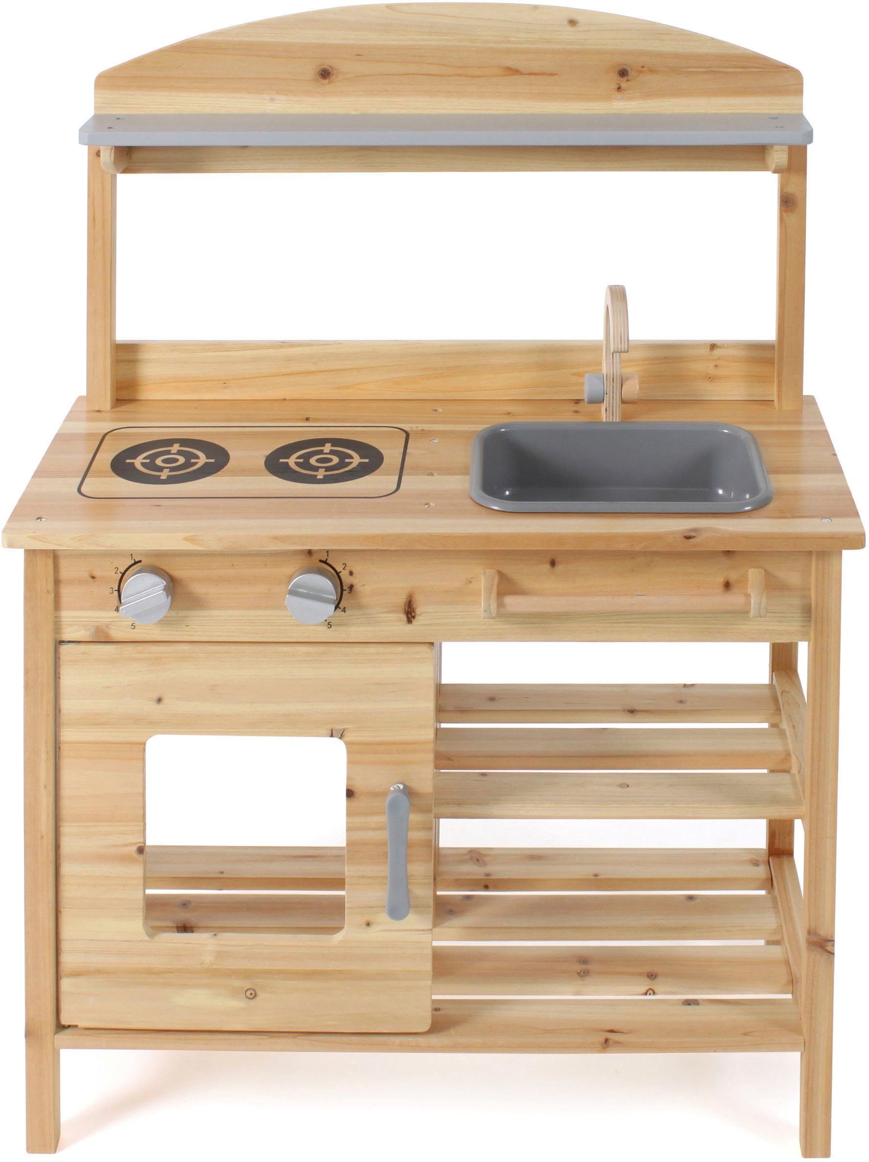 CHIC2000 Outdoor-Spielküche Spiel-Matschküche Holz, mit Sound