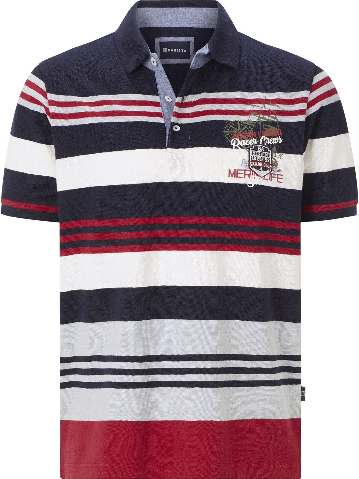 Babista Poloshirt POTORONTI mit maritimes Motiv