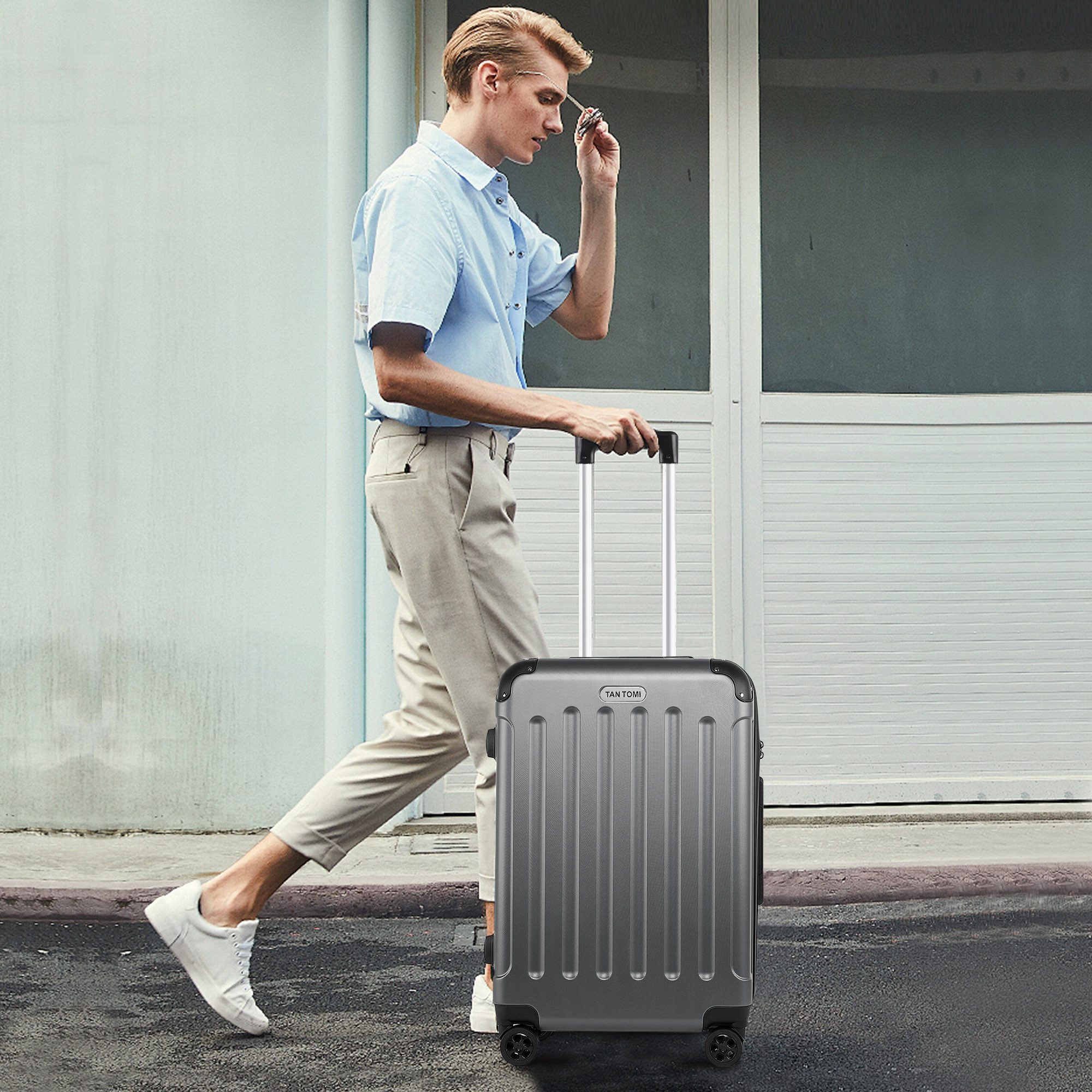 TAN.TOMI Hartschalen-Trolley ABS Handgepäck Koffer Rollkoffer günstig online kaufen