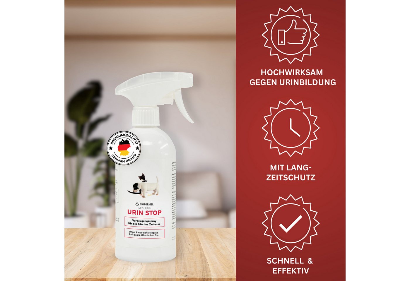 Thumbnail - LTK-008 Biodelta Urin-Stop-Spray N Hygienespray (Sprühflasche 500ml)